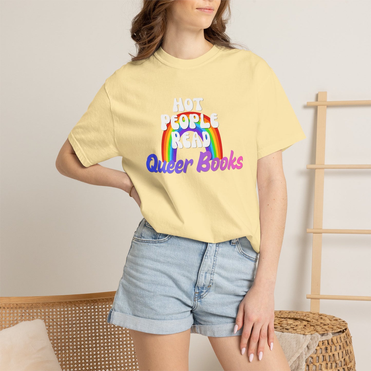 Read Queer Books Blue to Pink Tee