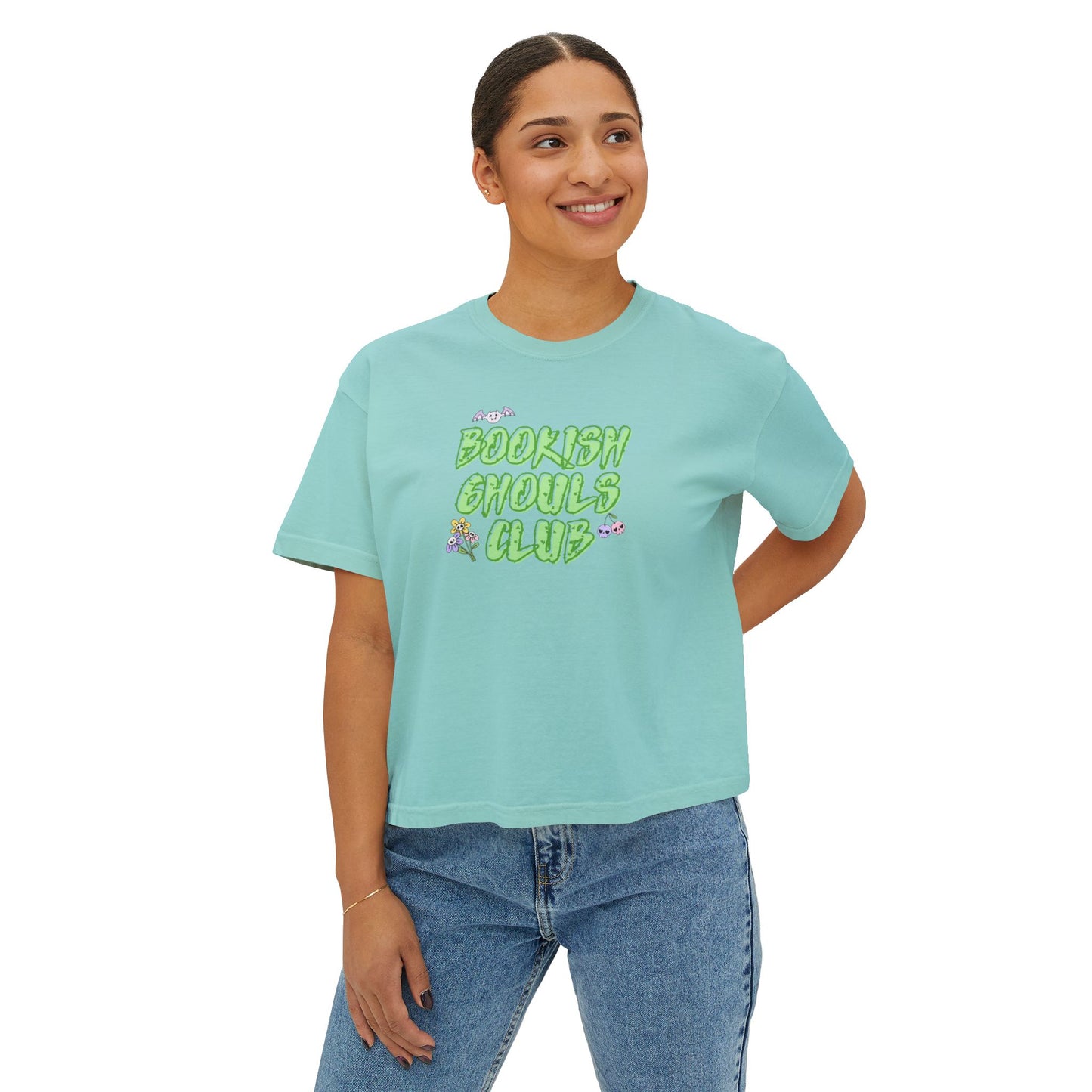 Bookish Ghouls Club Cropped Tee