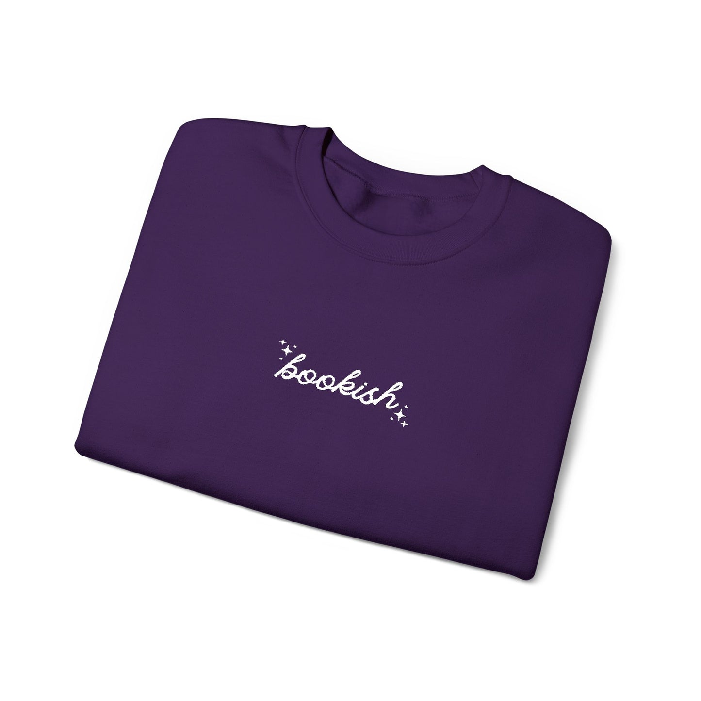 Embroidered 'Bookish' Crewneck