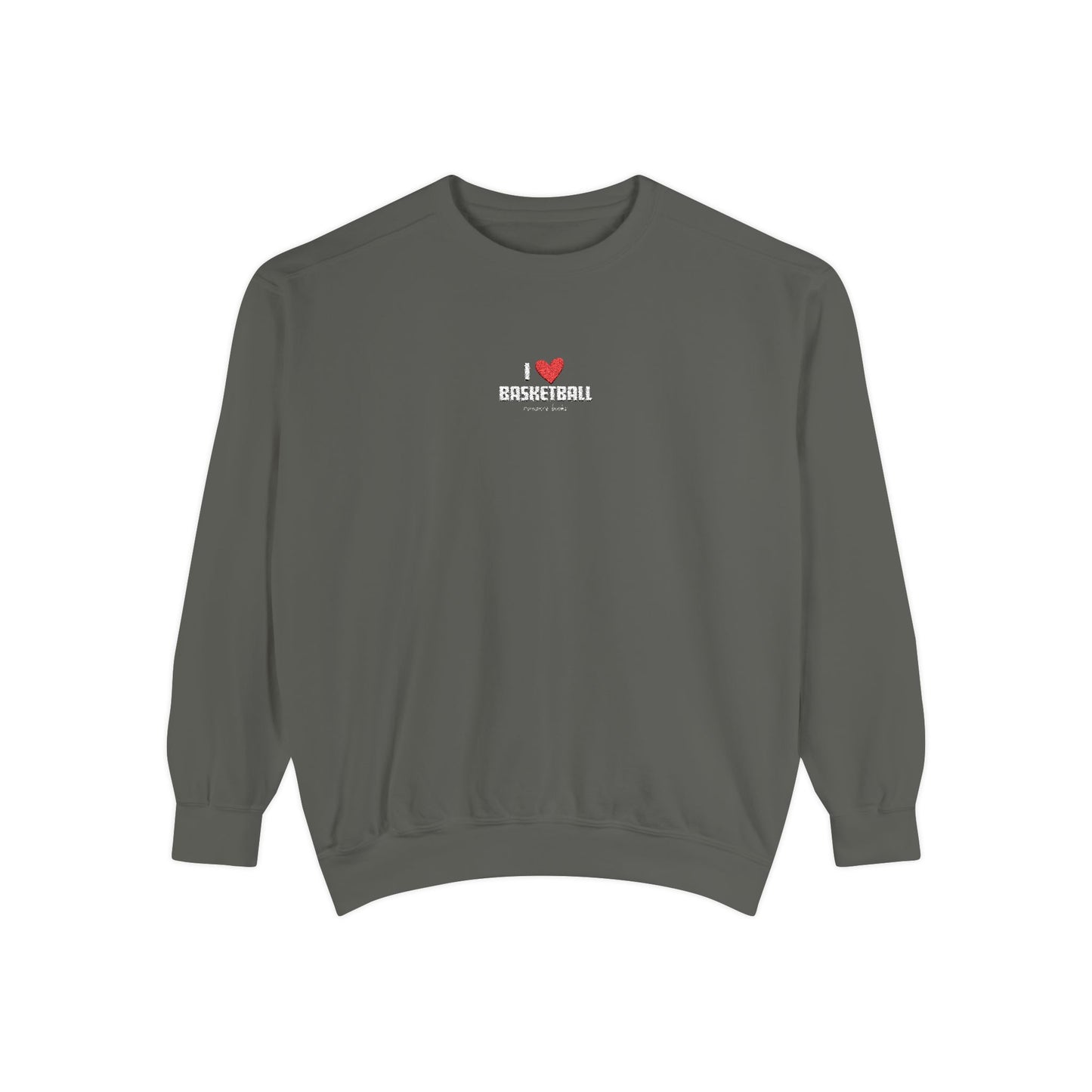 I Heart Basketball Embroidered Crewneck