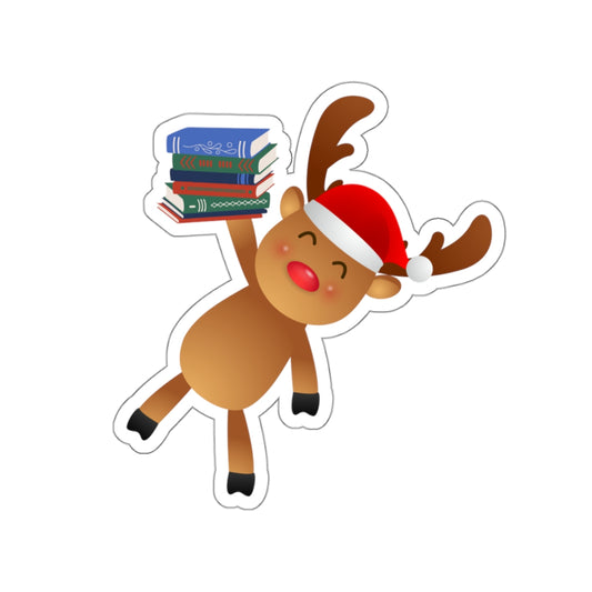 Reindeer Reader Sticker