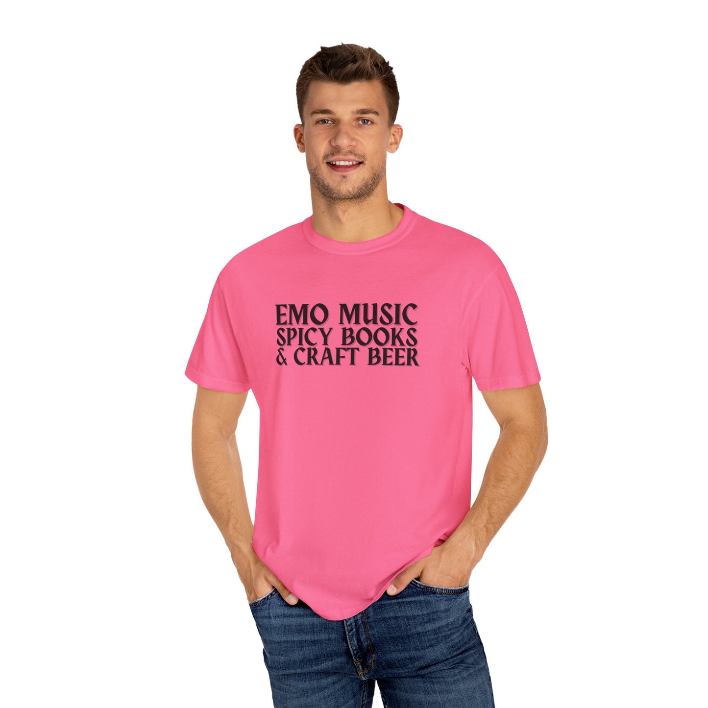 Emo Music, Spicy Books & Craft Beer Tee
