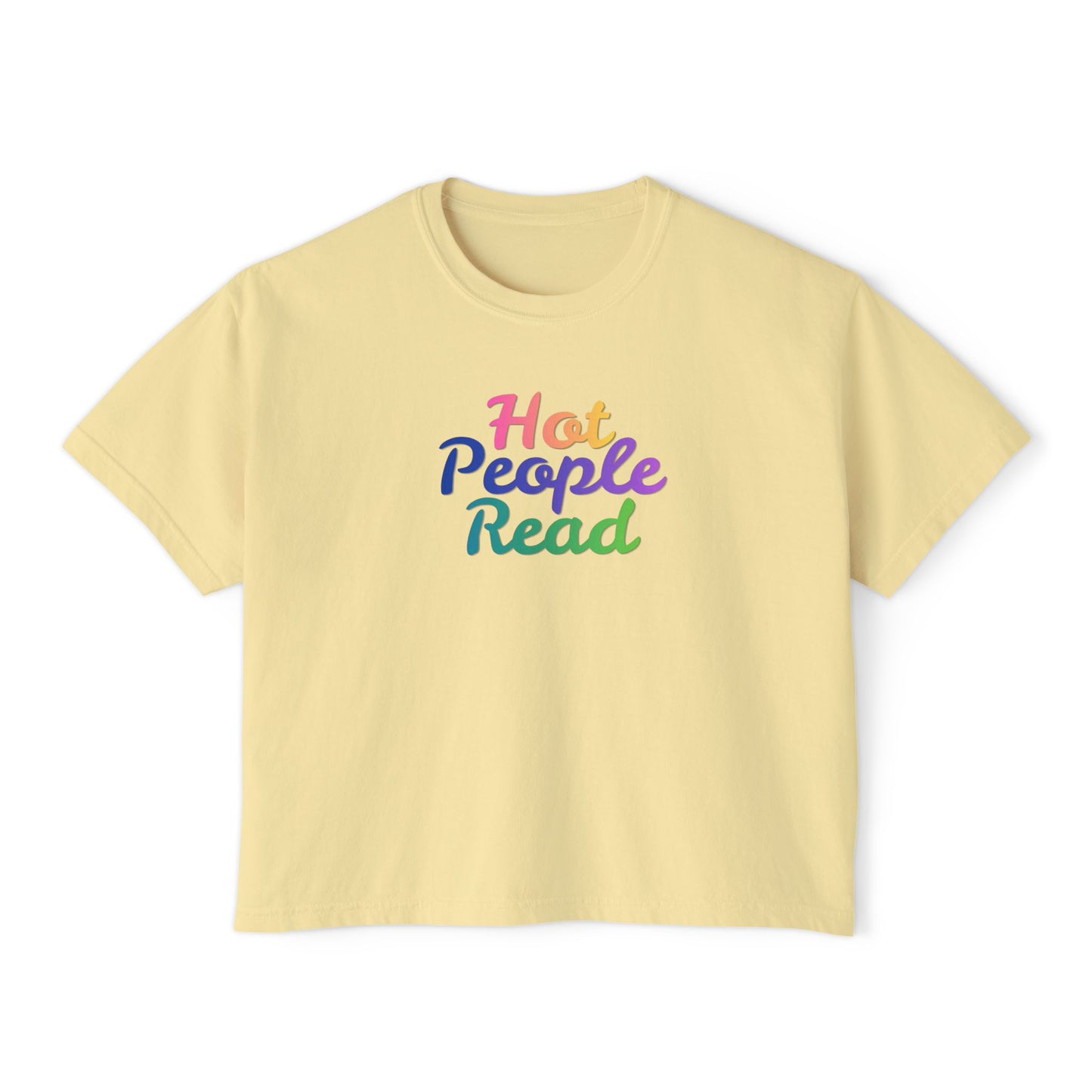 Hot People Read Cropped Tee