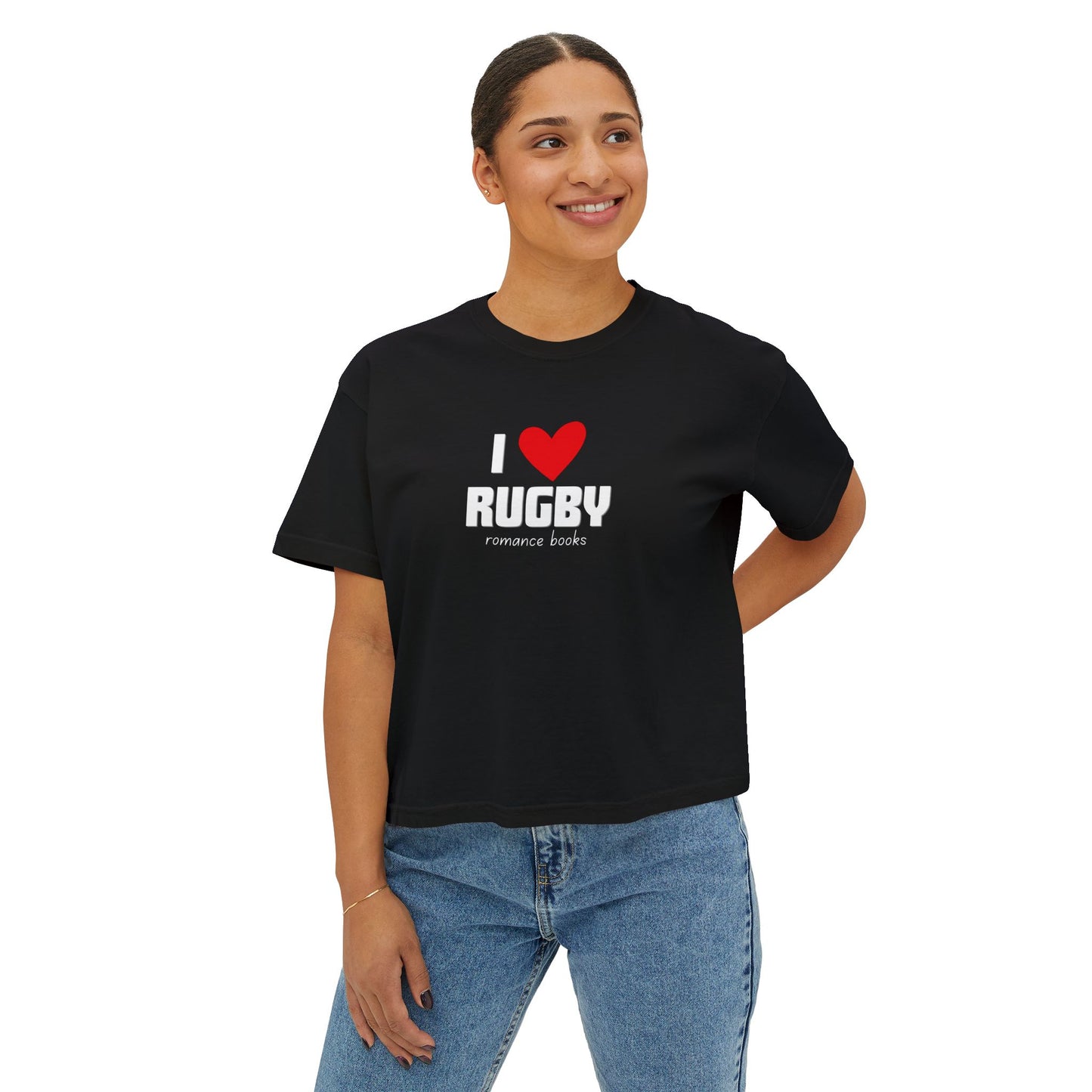 I Heart Rugby Boxy Crop Tee