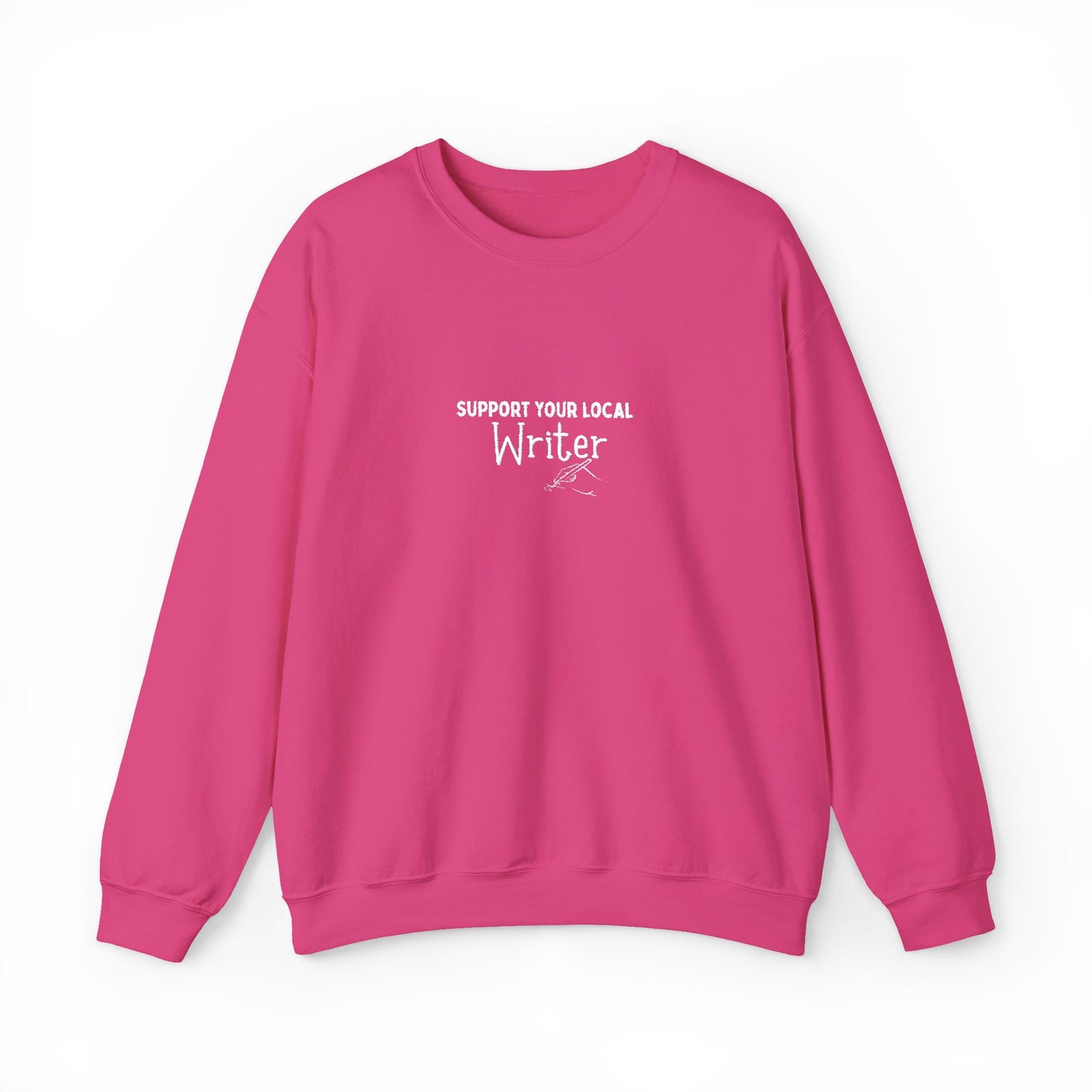 Support Your Local Writer Embroidered Crew