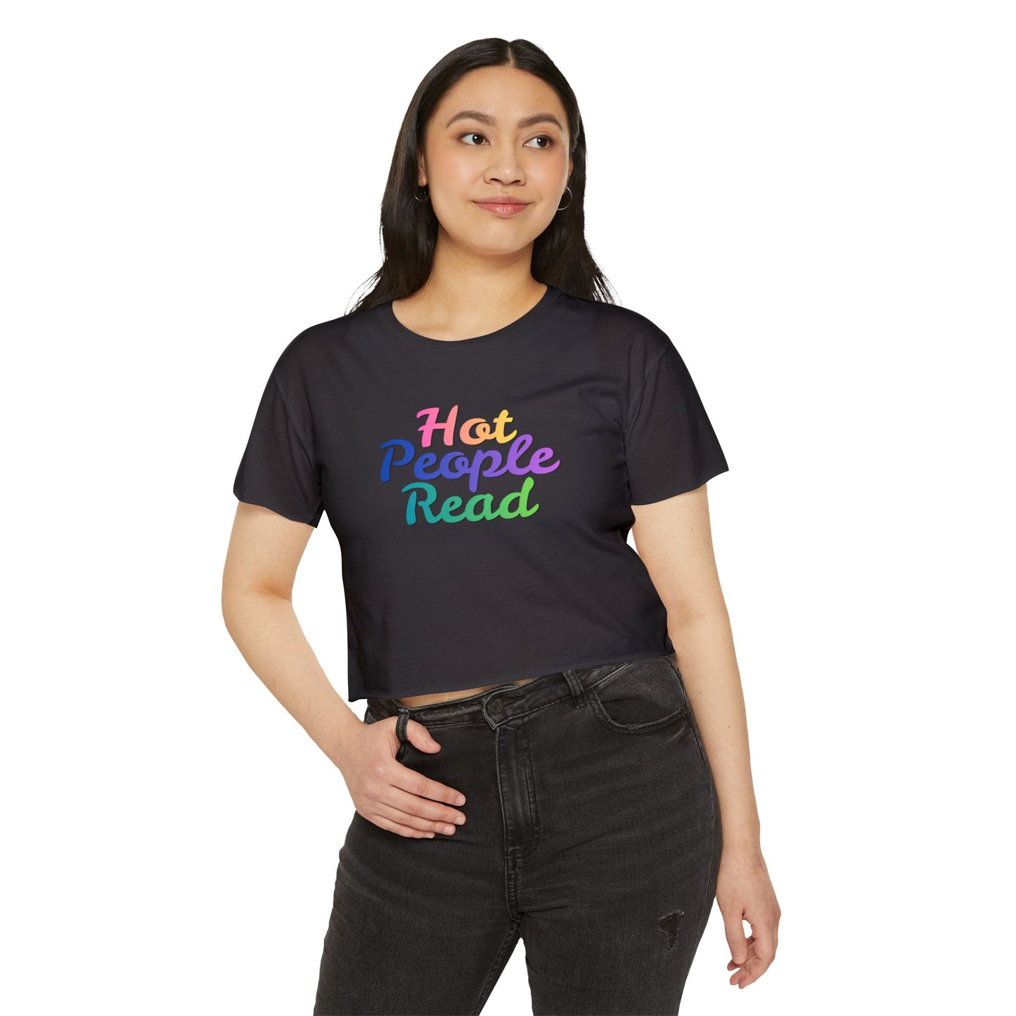 Hot People Read Crop Top