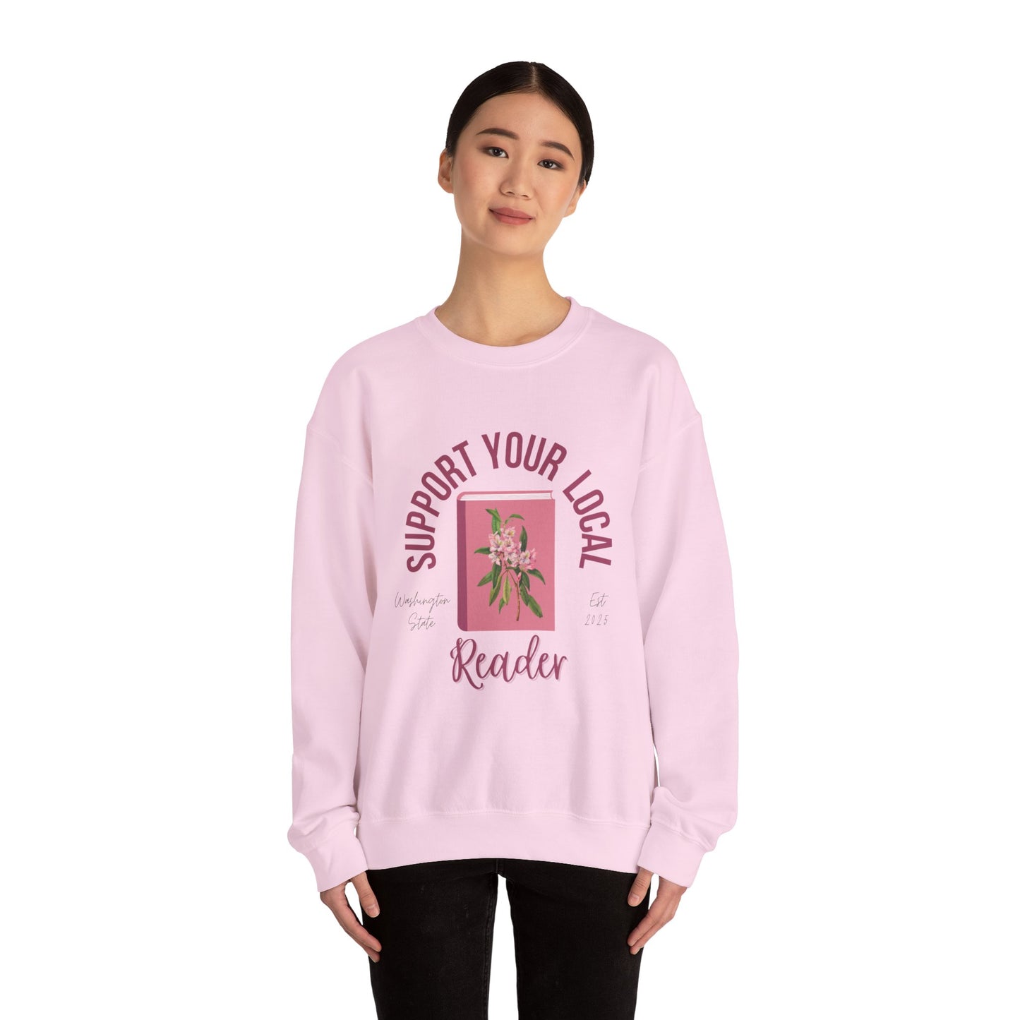 Support Your Local Reader WA Crewneck