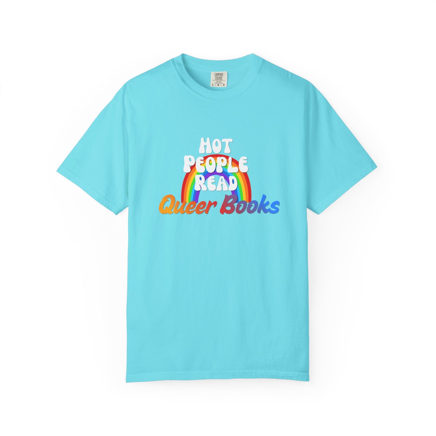 Read Queer Books Yellow to Blue Tee