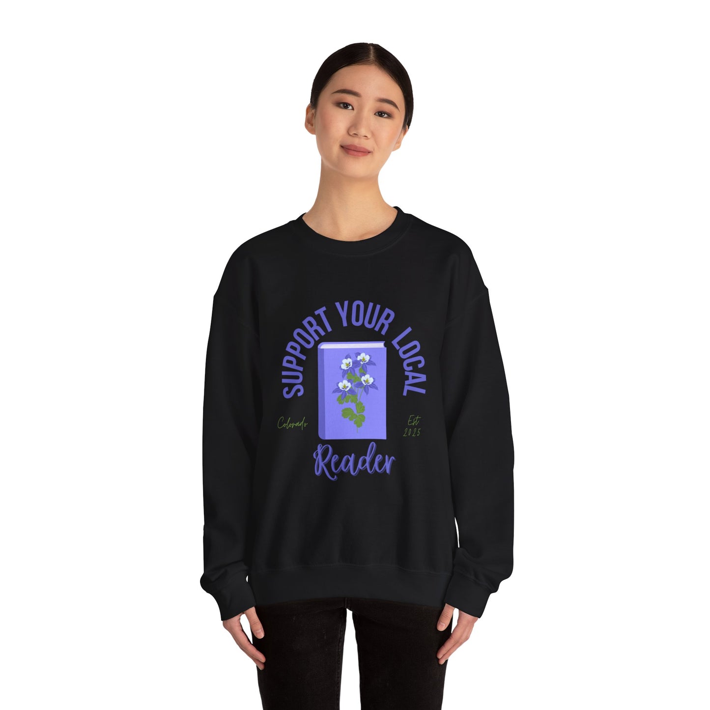 Support Your Local Reader CO Crewneck