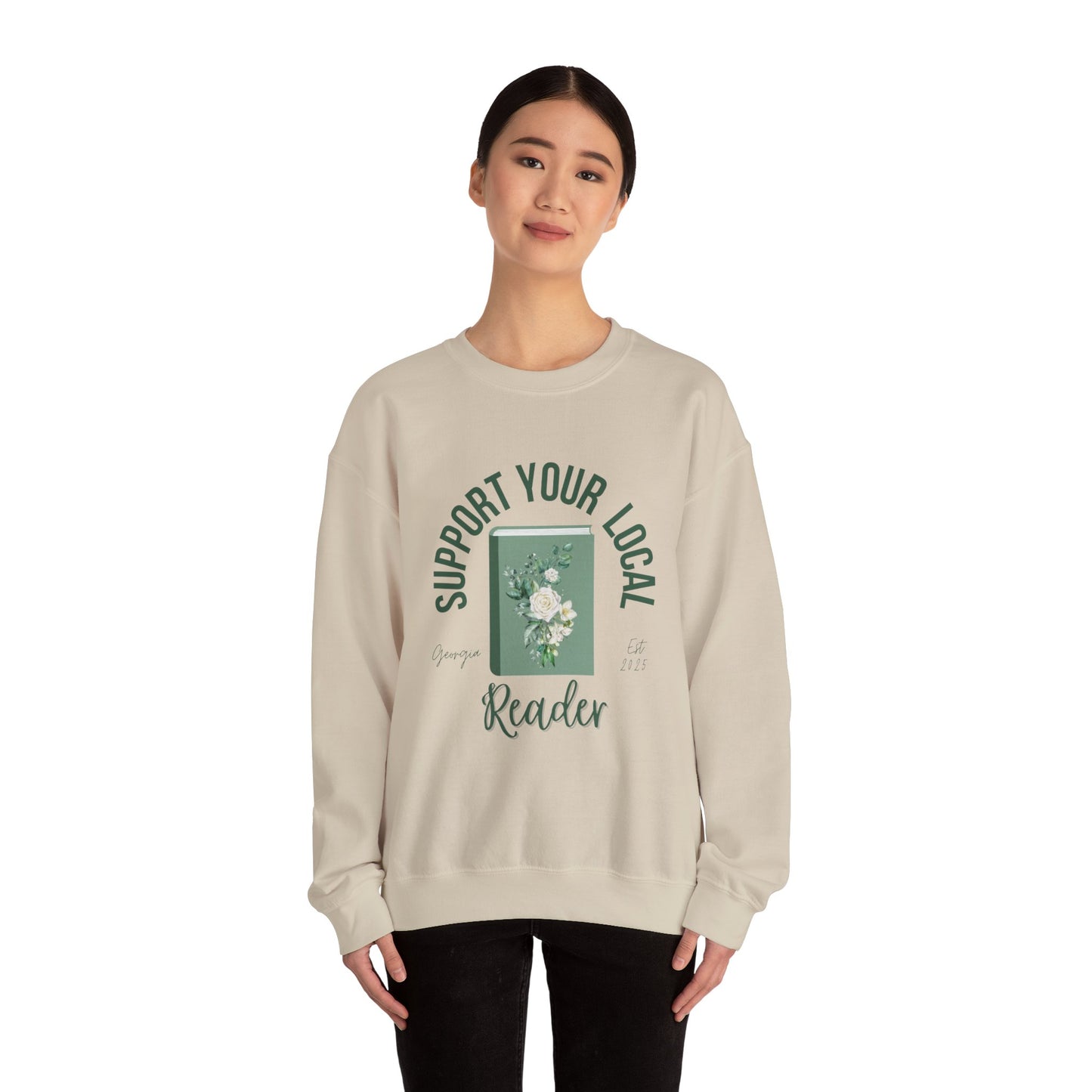 Support Your Local Reader GA Crewneck