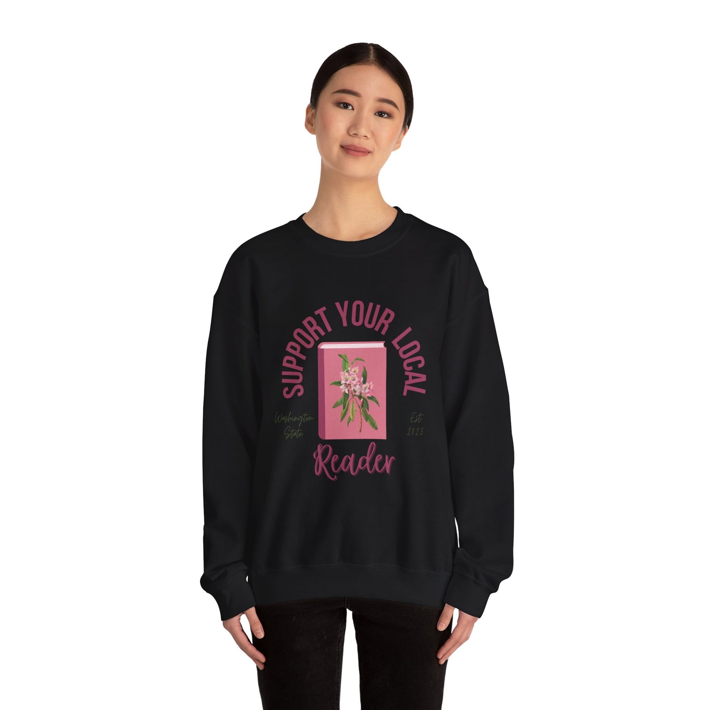 Support Your Local Reader WA Crewneck