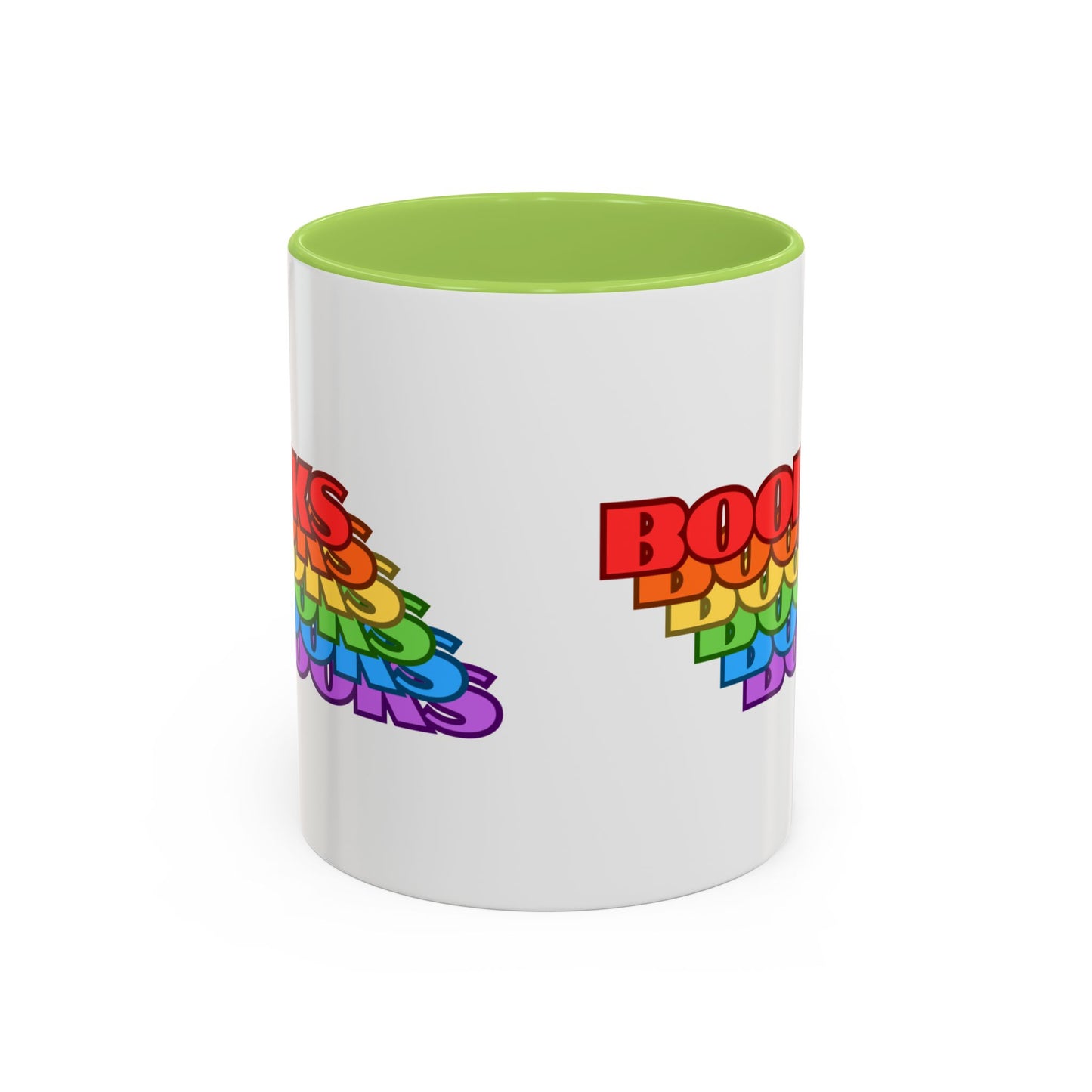 Books Rainbow Accent Mug