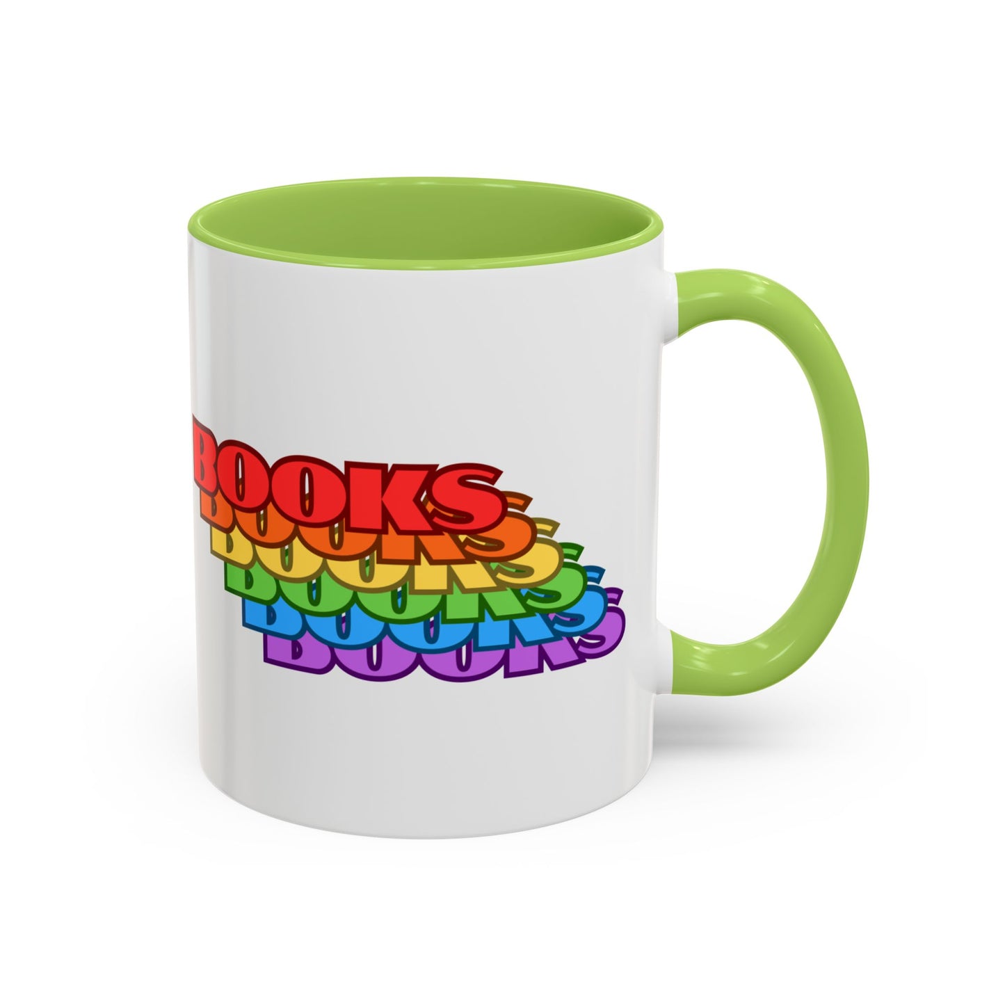 Books Rainbow Accent Mug