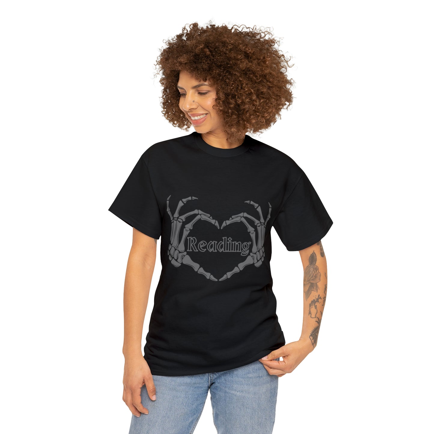 Skelton Hands Reading Tee