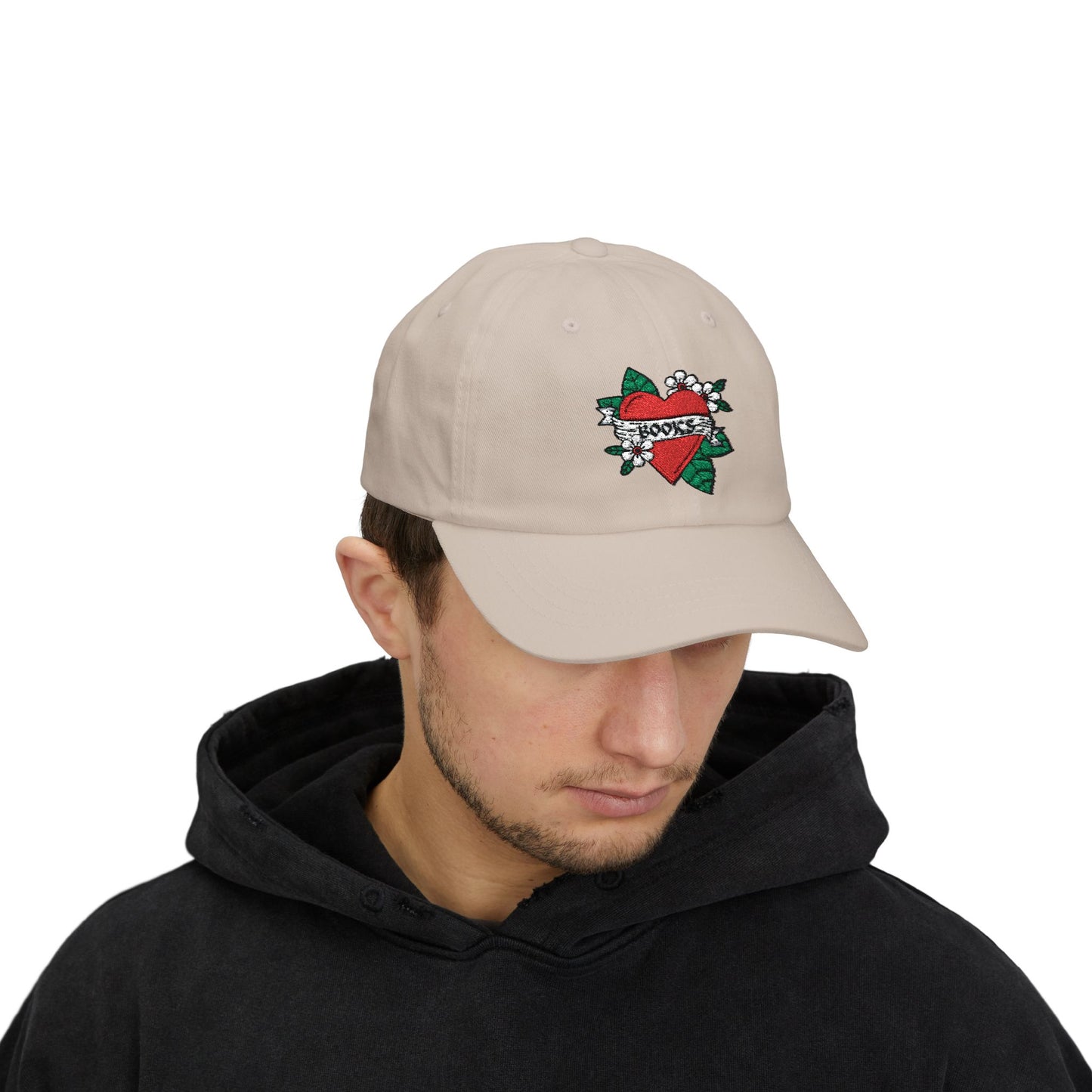 Books Heart Tattoo Hat