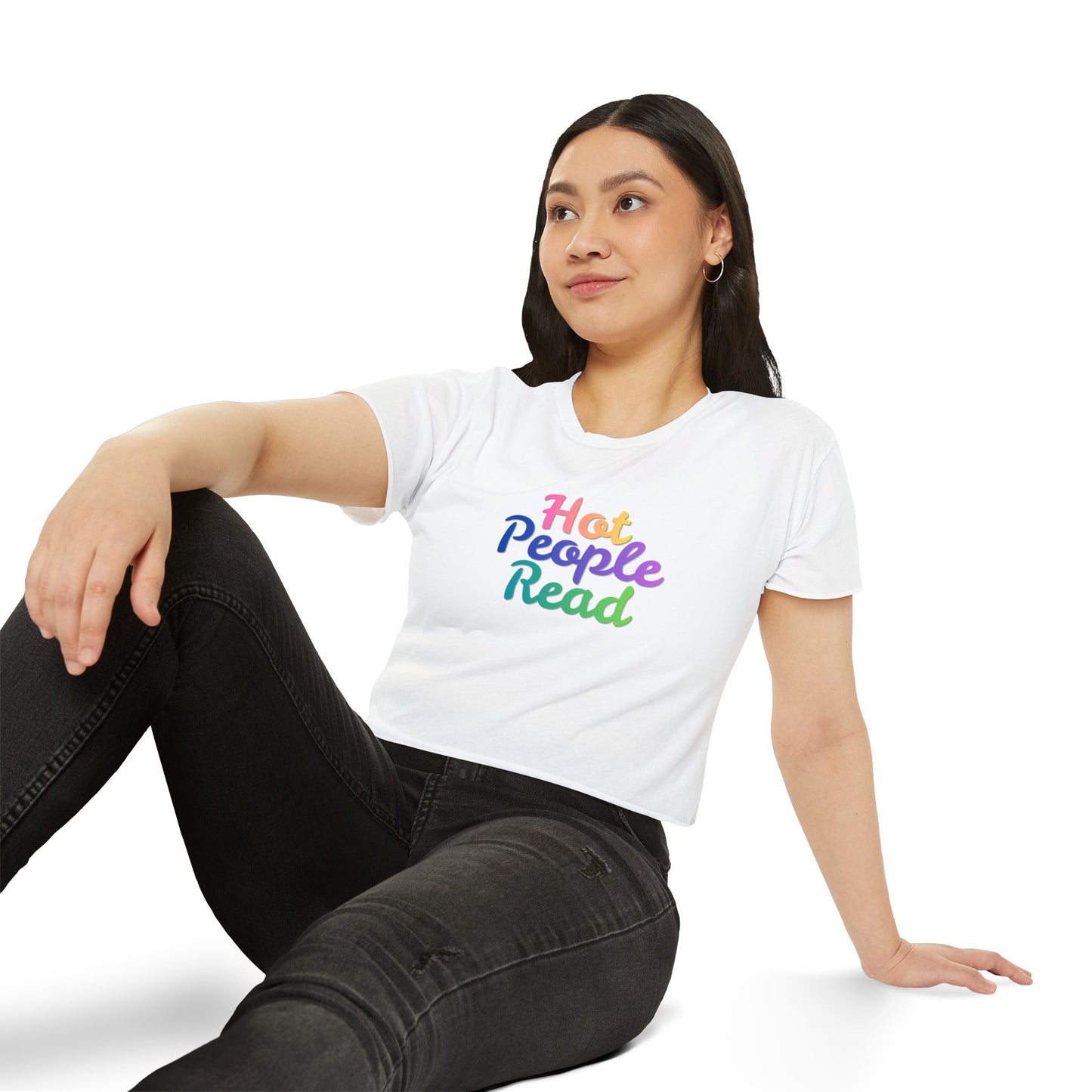Hot People Read Crop Top