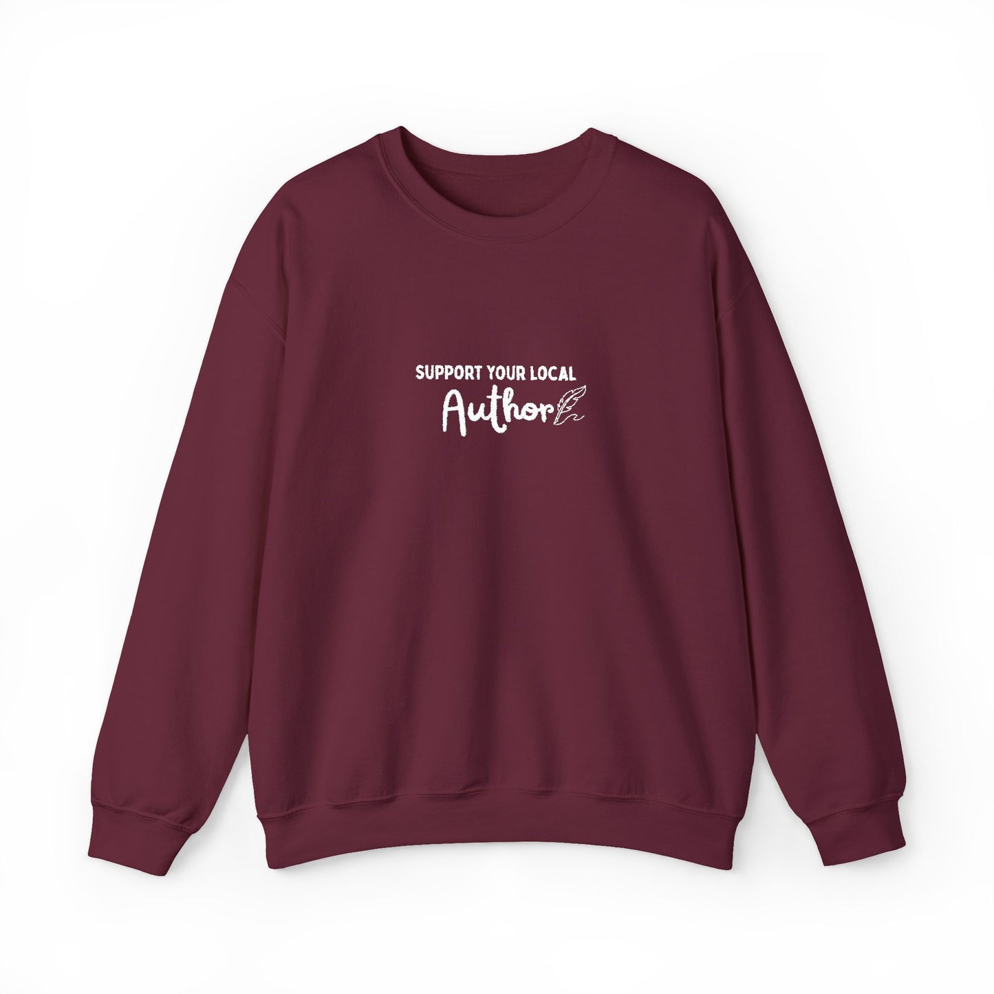 Support Your Local Author Embroidered Crew