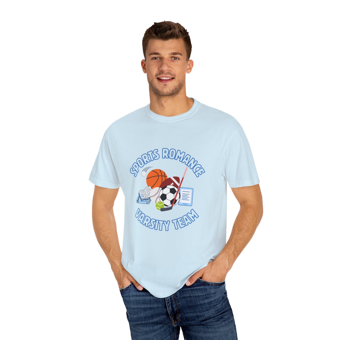 Blue Sports Romance Varsity Team Tee