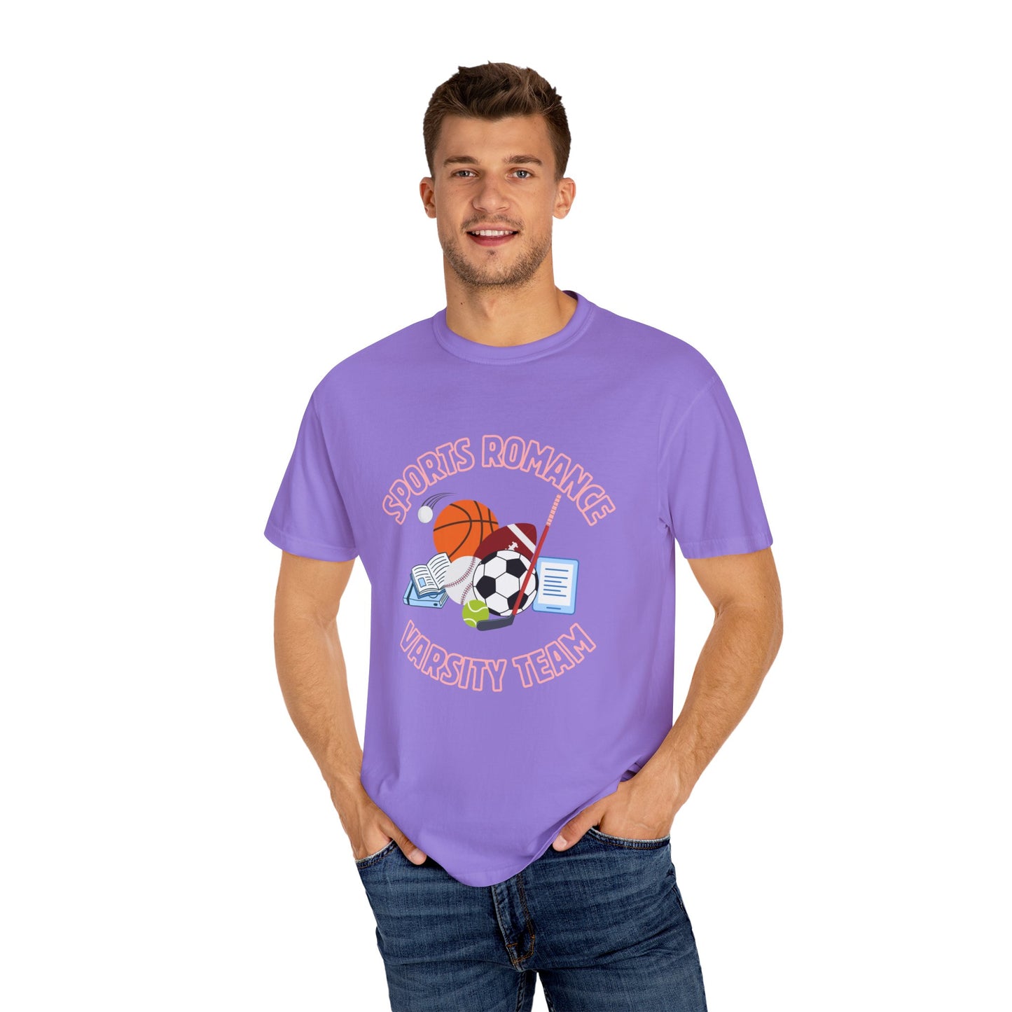 Pink Sports Romance Varsity Team Tee