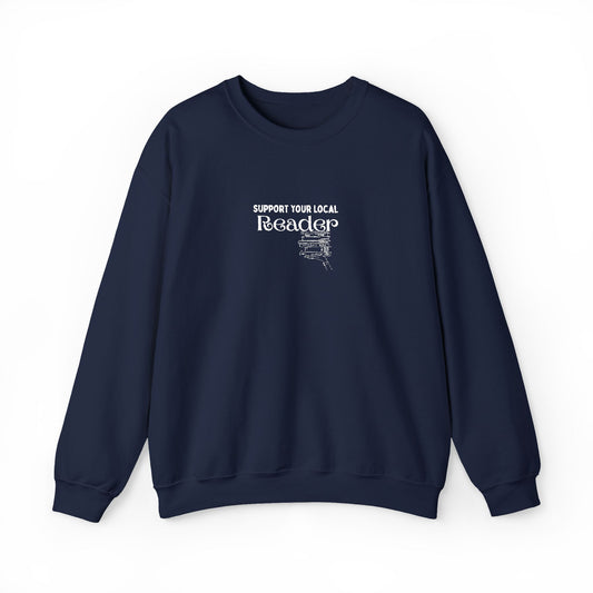 Support Your Local Reader Embroidered Crew