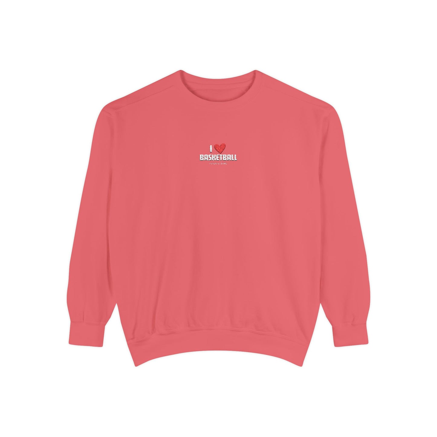 I Heart Basketball Embroidered Crewneck