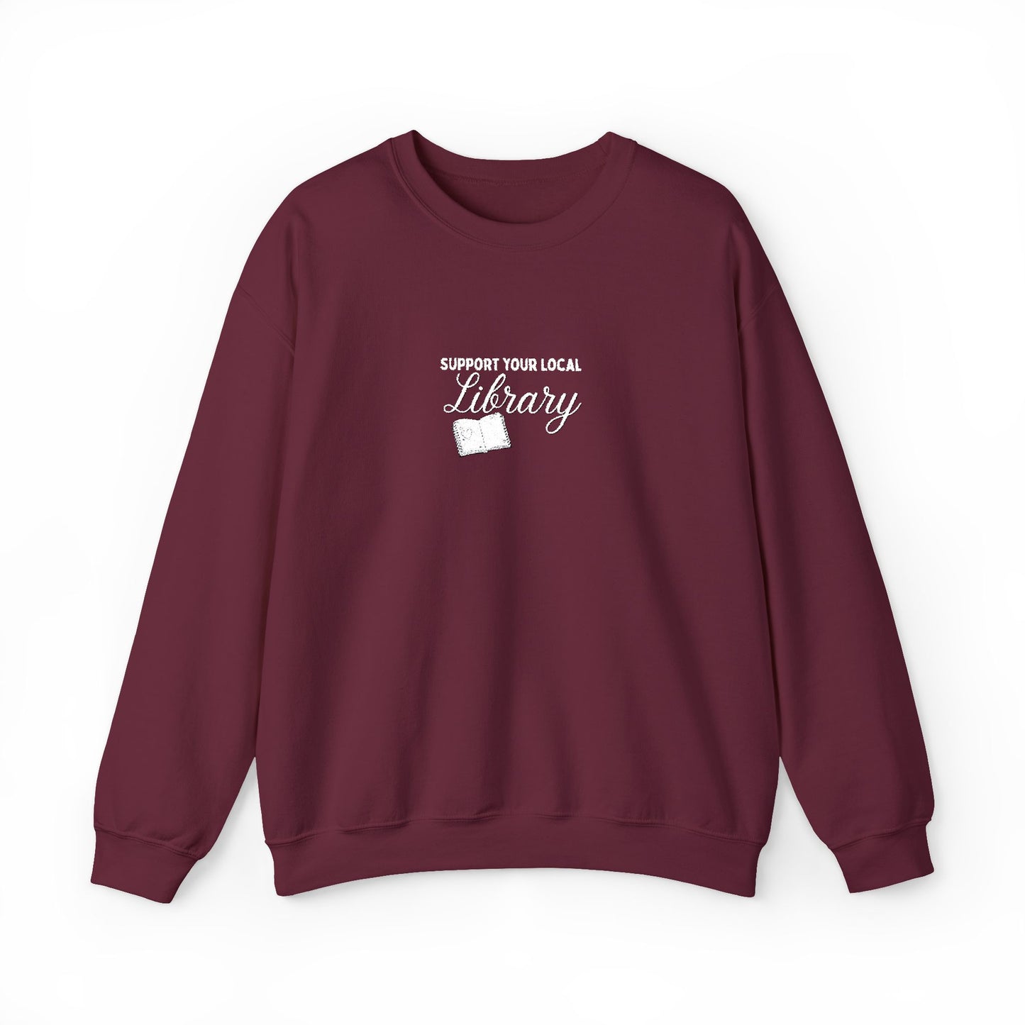 Support Your Local Library Crew Embroidered