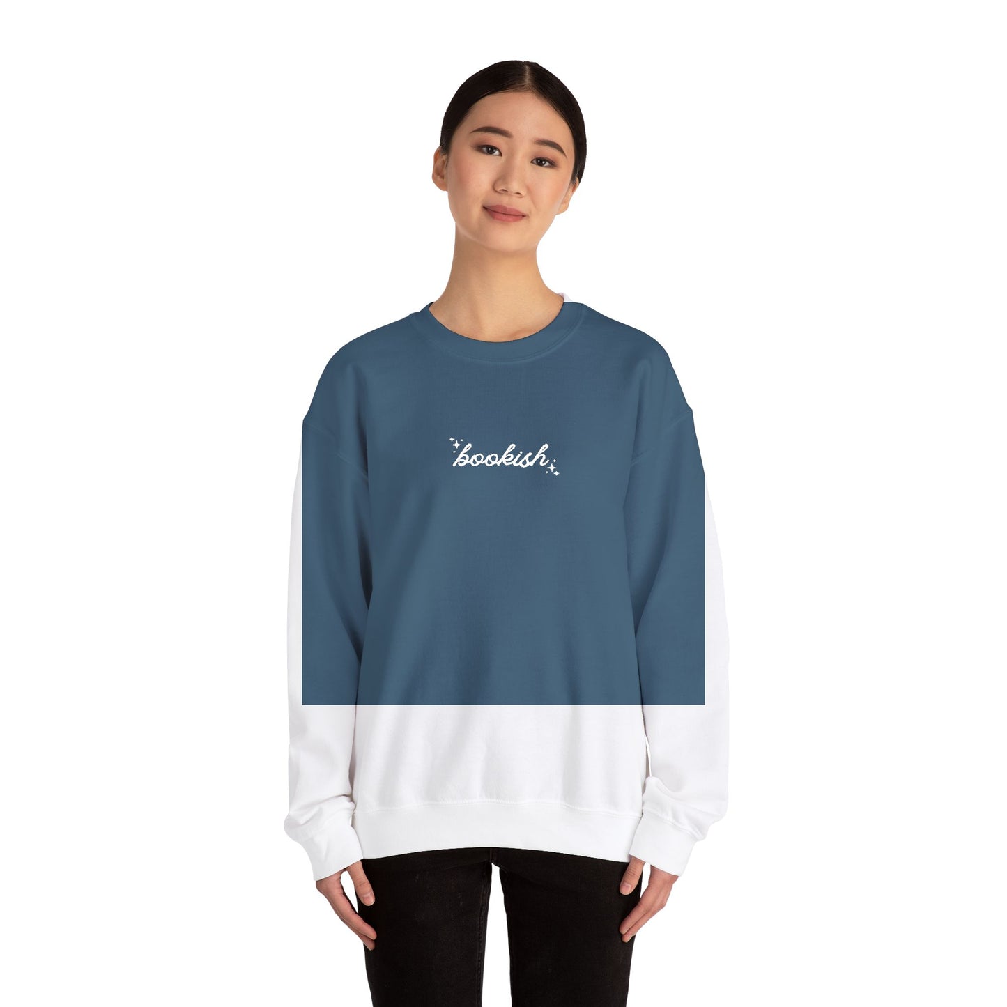 Embroidered 'Bookish' Crewneck