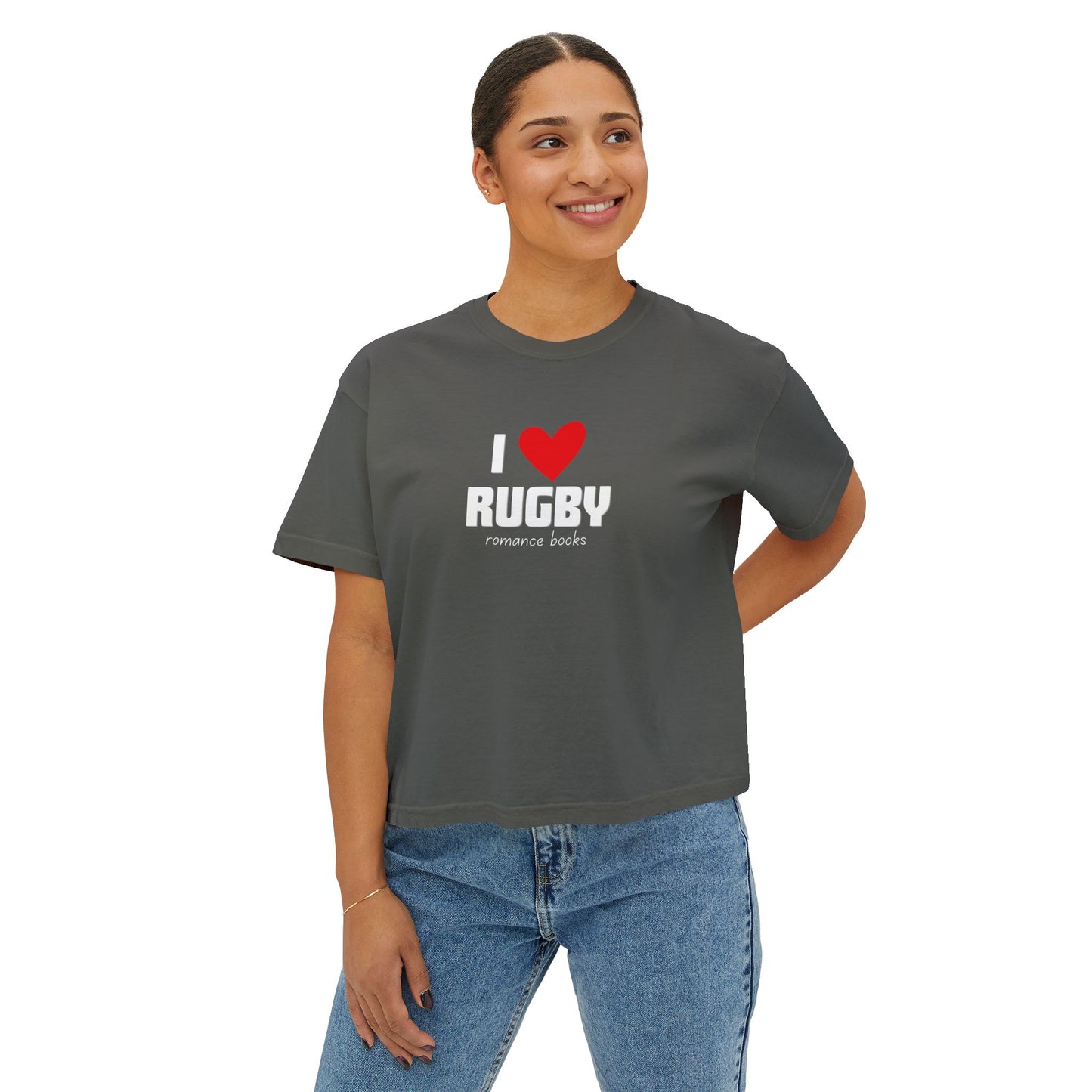 I Heart Rugby Boxy Crop Tee