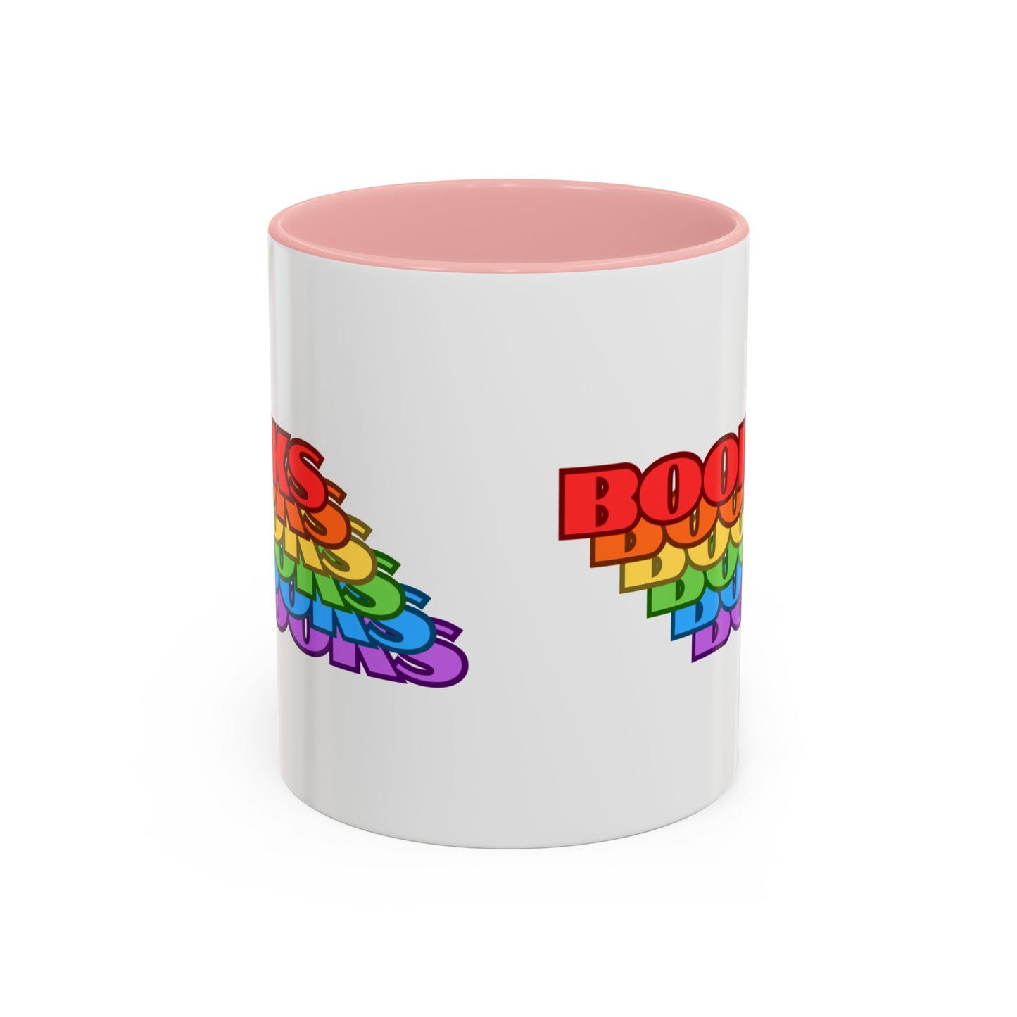 Books Rainbow Accent Mug