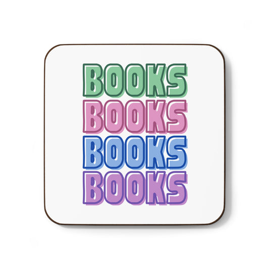 Books Colorful Stack Coaster