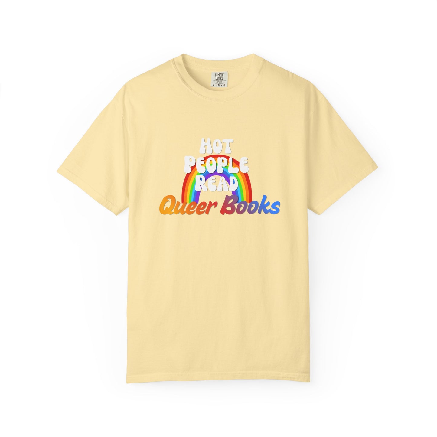 Read Queer Books Yellow to Blue Tee