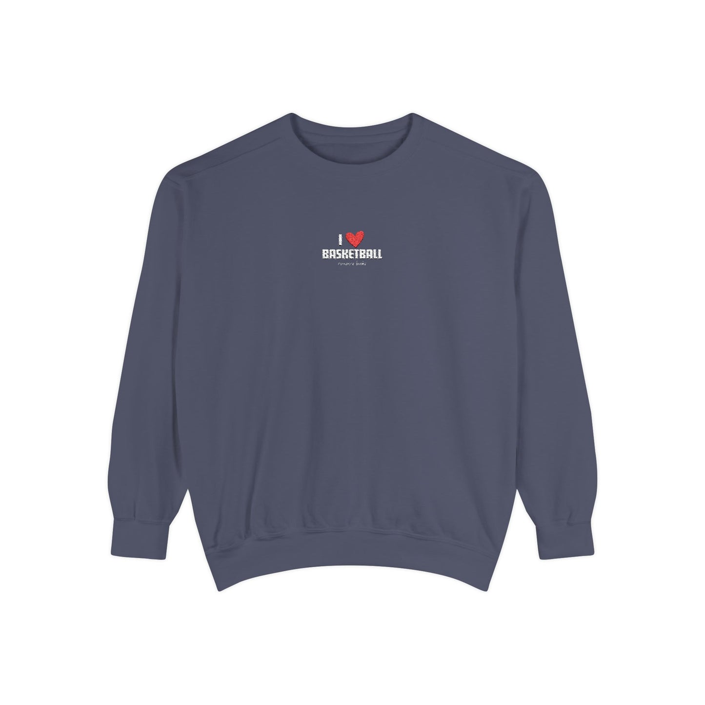 I Heart Basketball Embroidered Crewneck