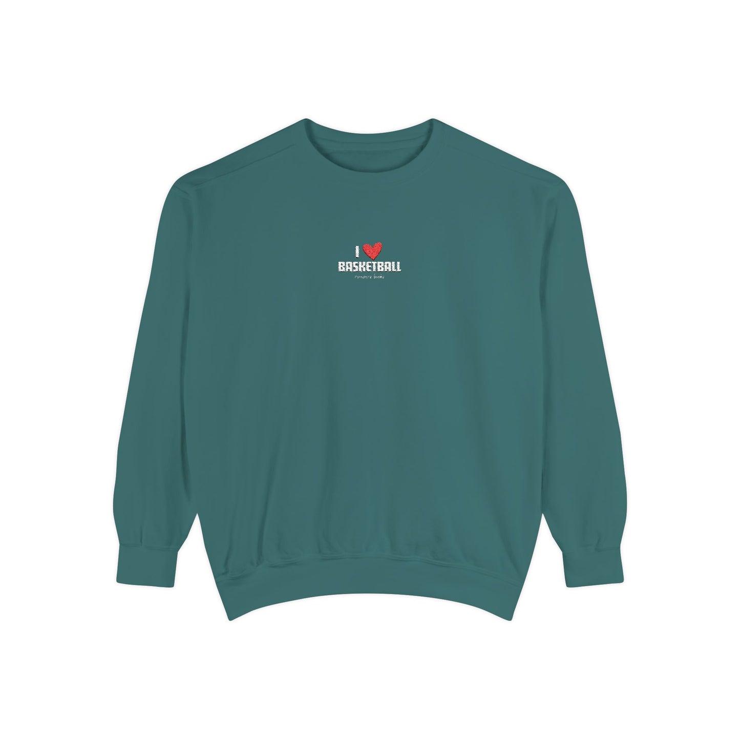 I Heart Basketball Embroidered Crewneck