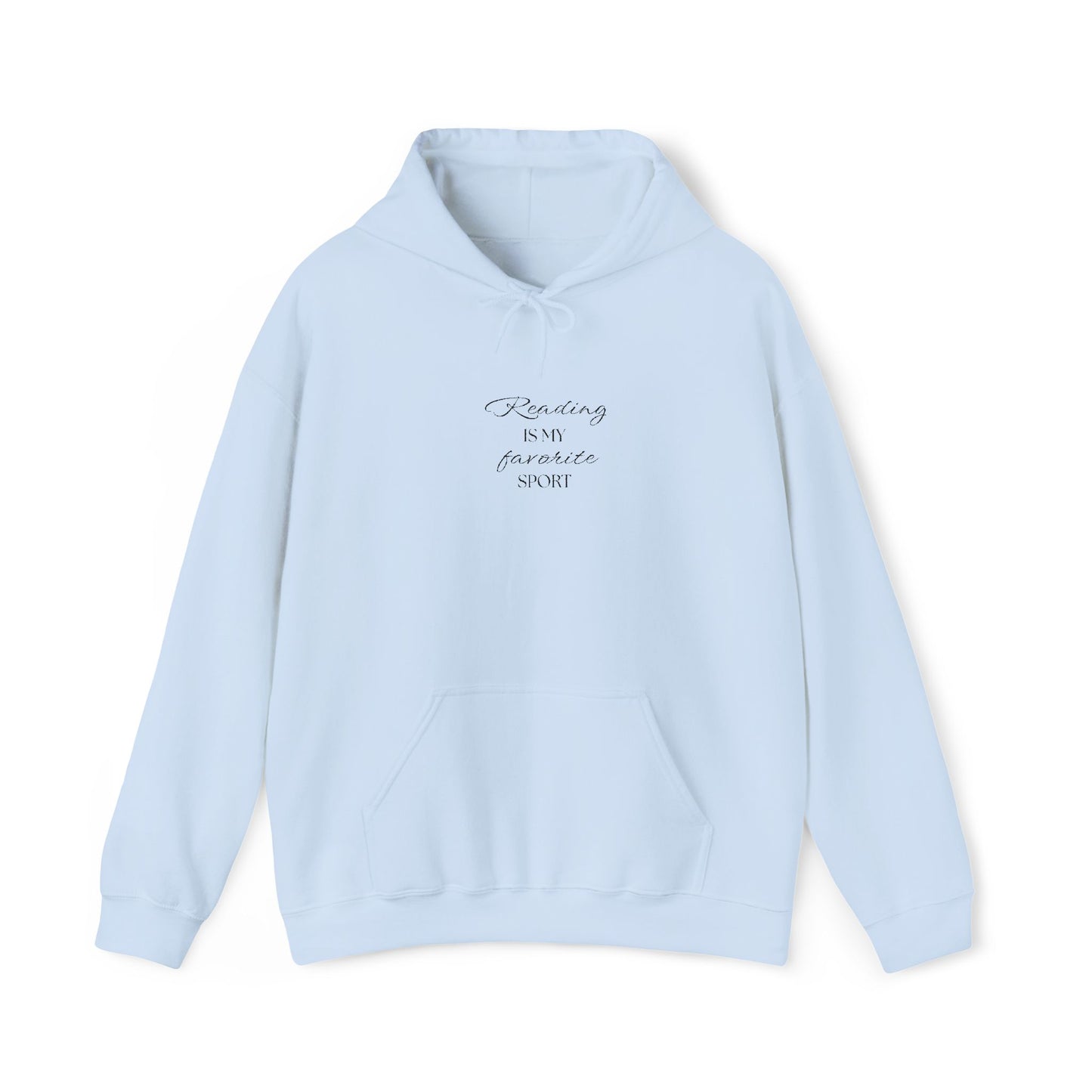 Reading Is My Favorite Sport Black Font Hoodie