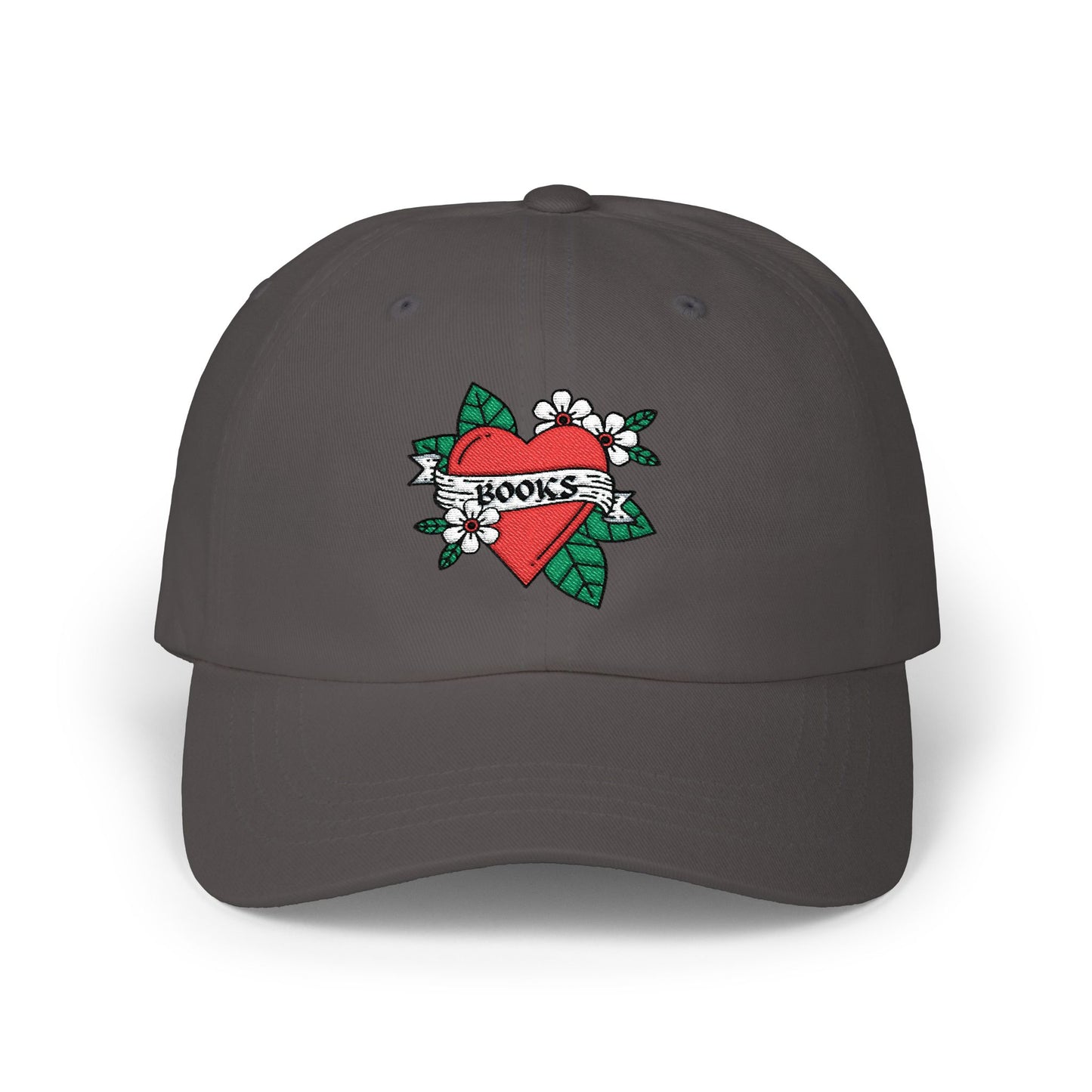 Books Heart Tattoo Hat