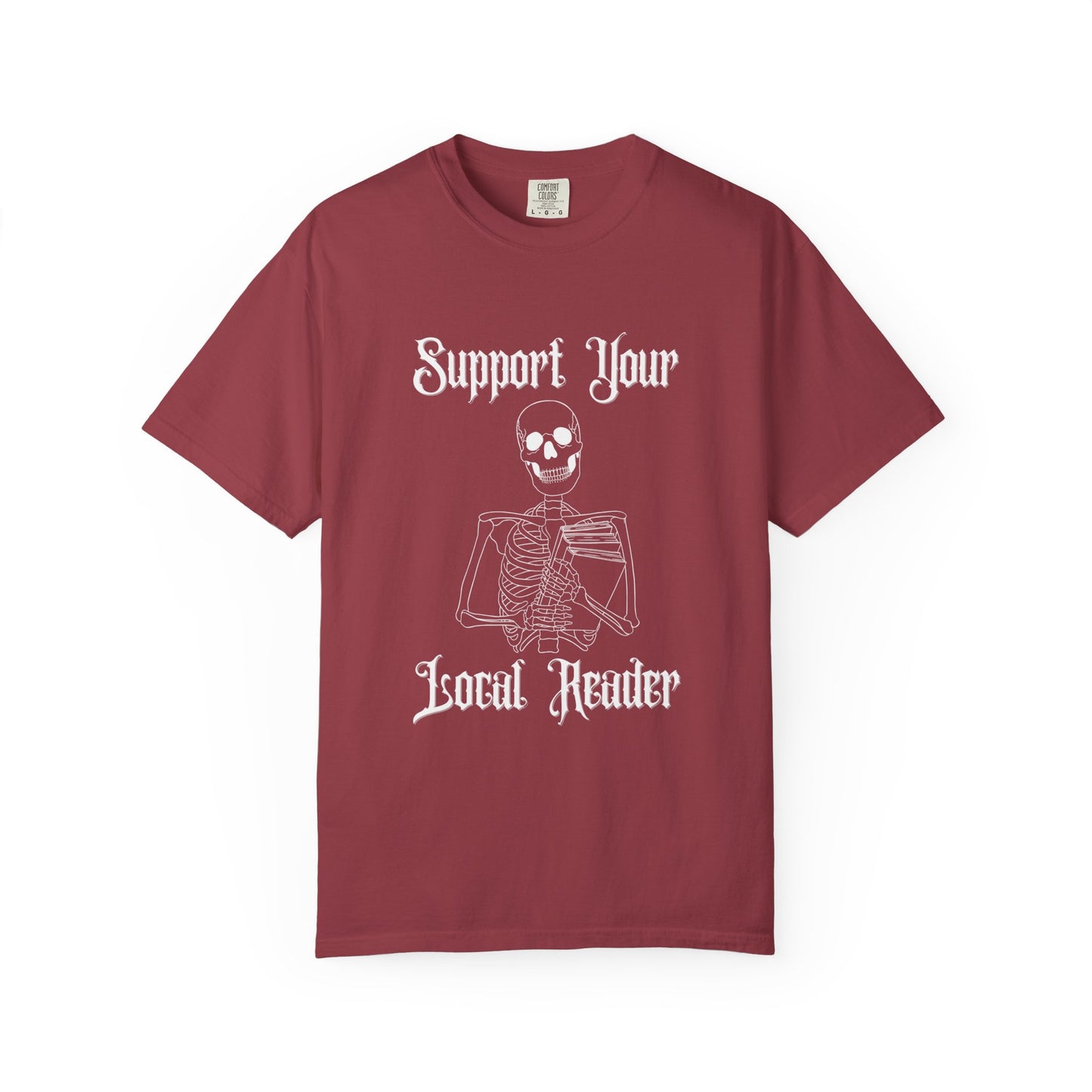 Support Your Local Reader Skeleton Tee