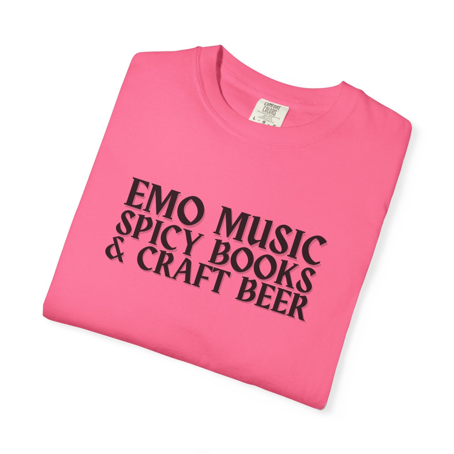 Emo Music, Spicy Books & Craft Beer Tee