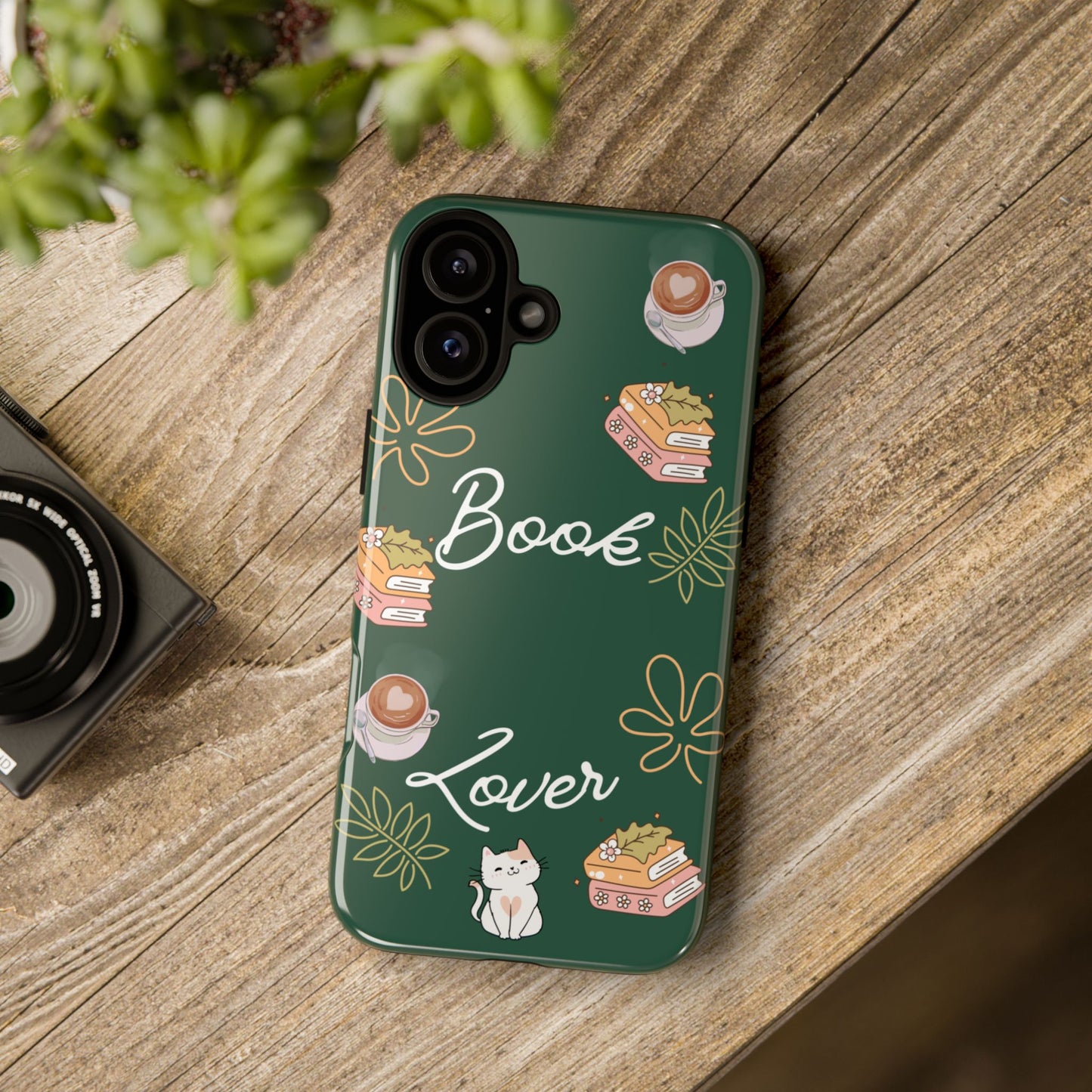 Book Lover Green Phone Case