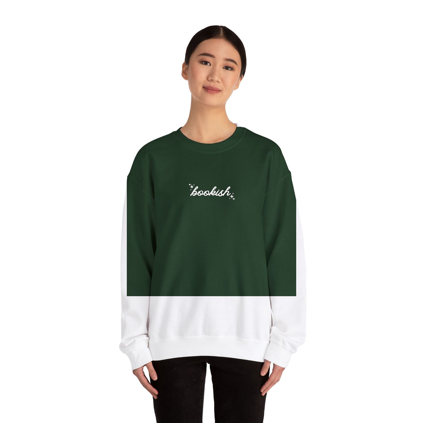 Embroidered 'Bookish' Crewneck