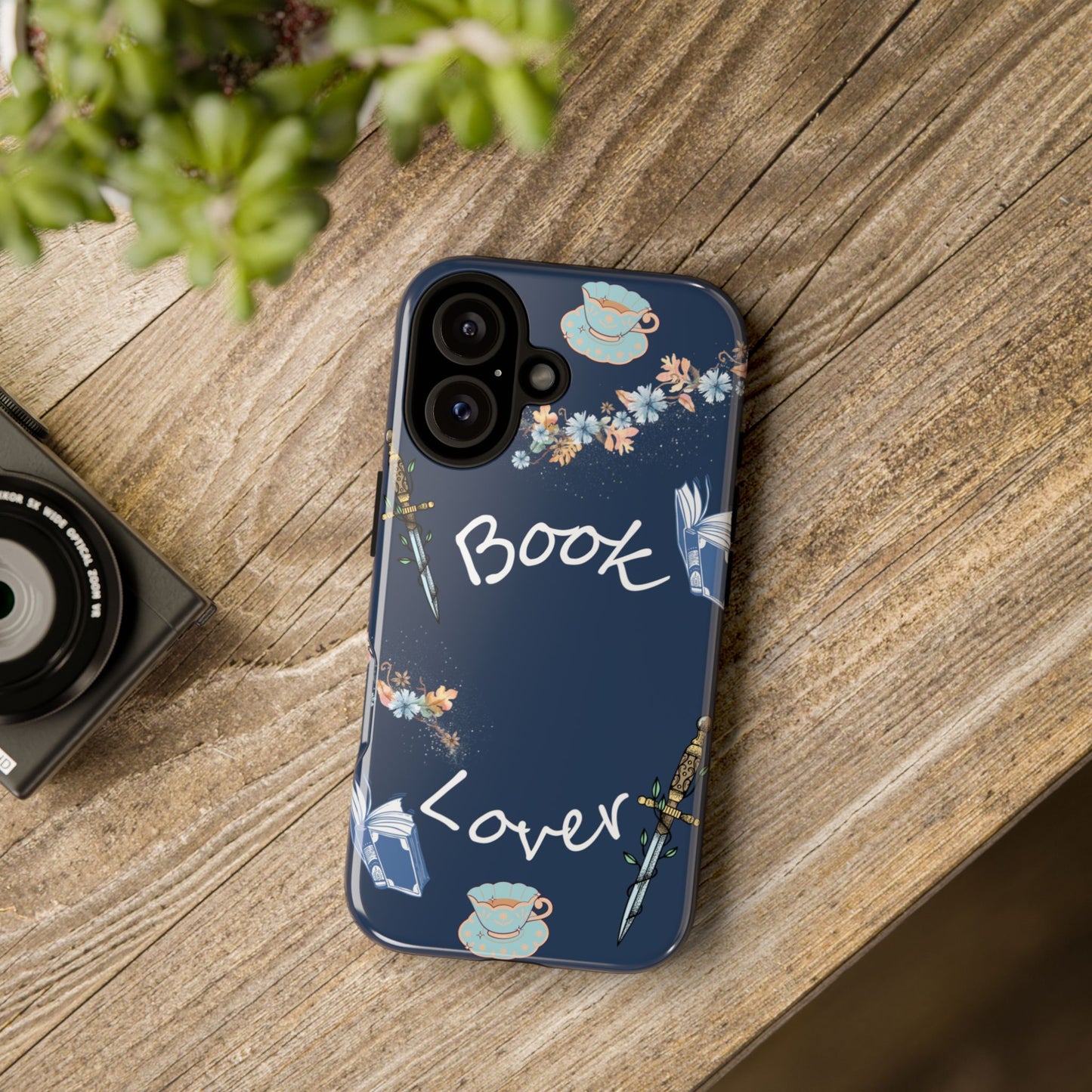 Book Lover Navy Phone Case