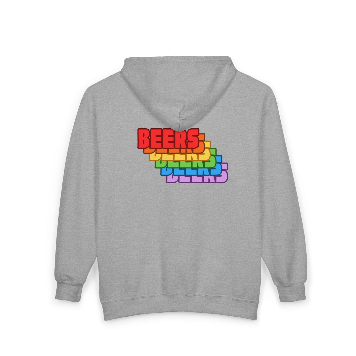 Rainbow 'BEERS' Zip Hoodie