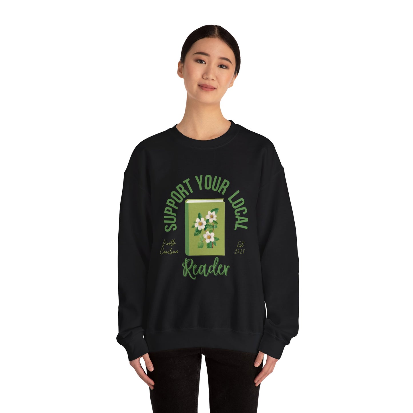 Support Your Local Reader NC Crewneck