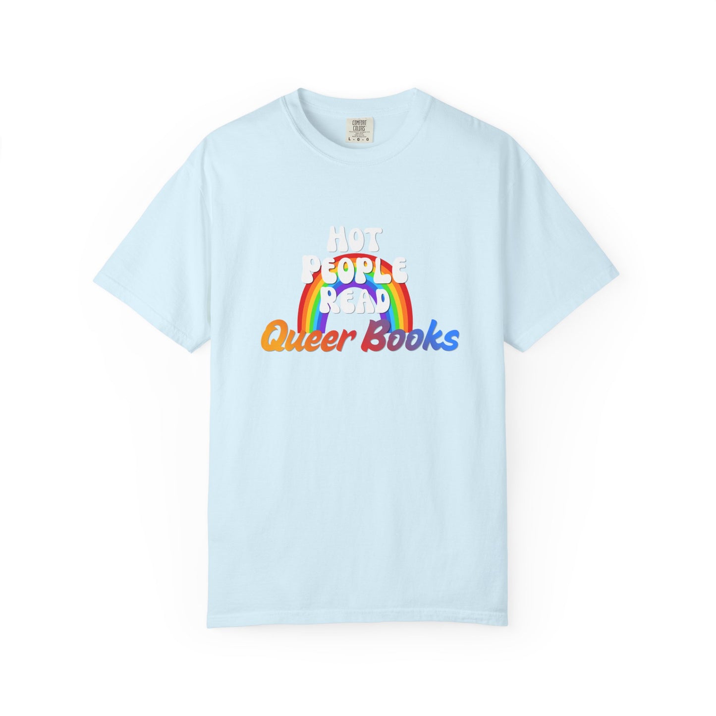 Read Queer Books Yellow to Blue Tee