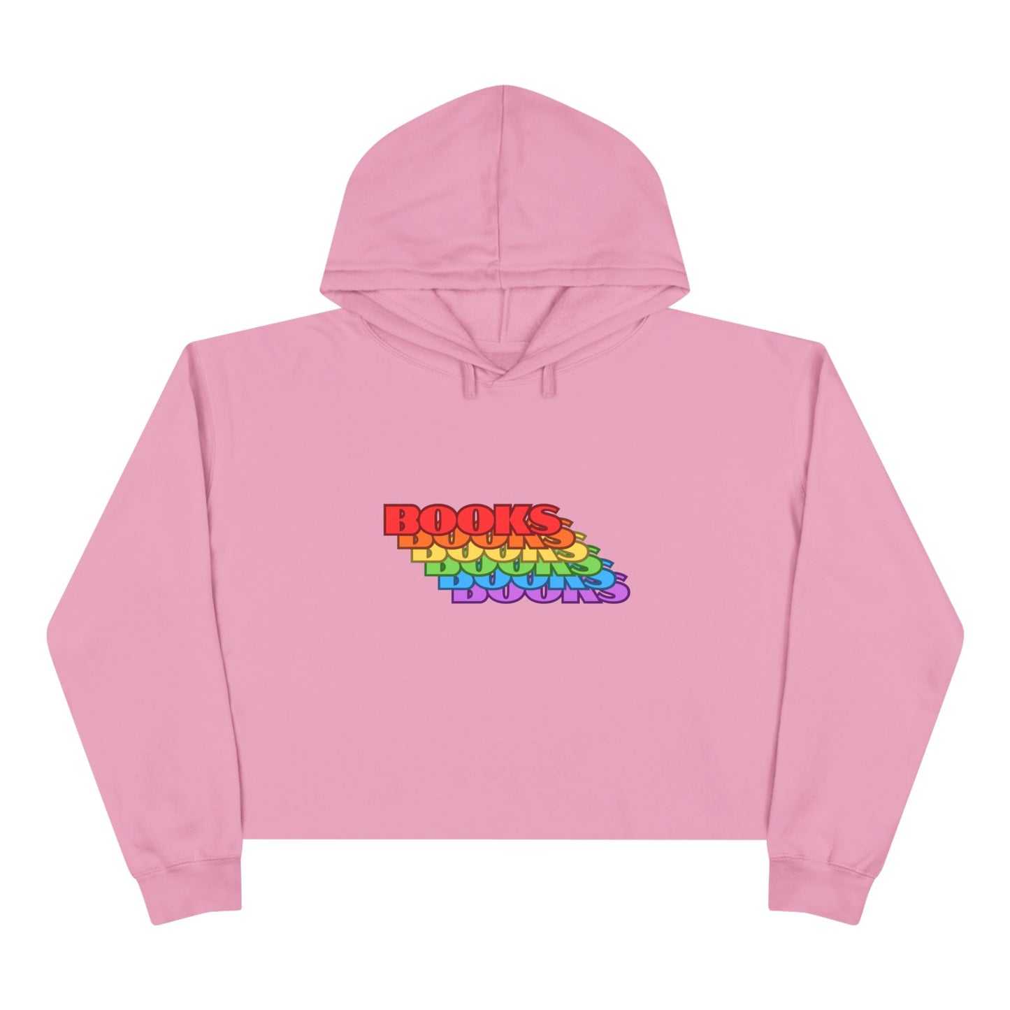 Rainbow Books Crop Hoodie