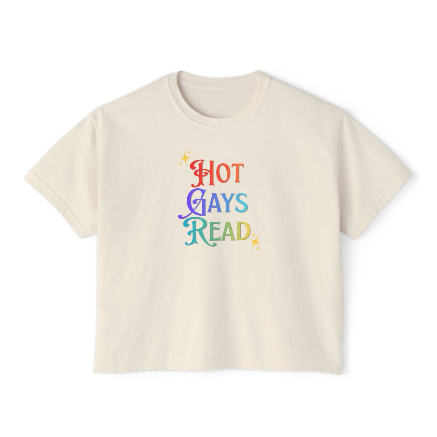 Hot Gays Read Cropped Tee