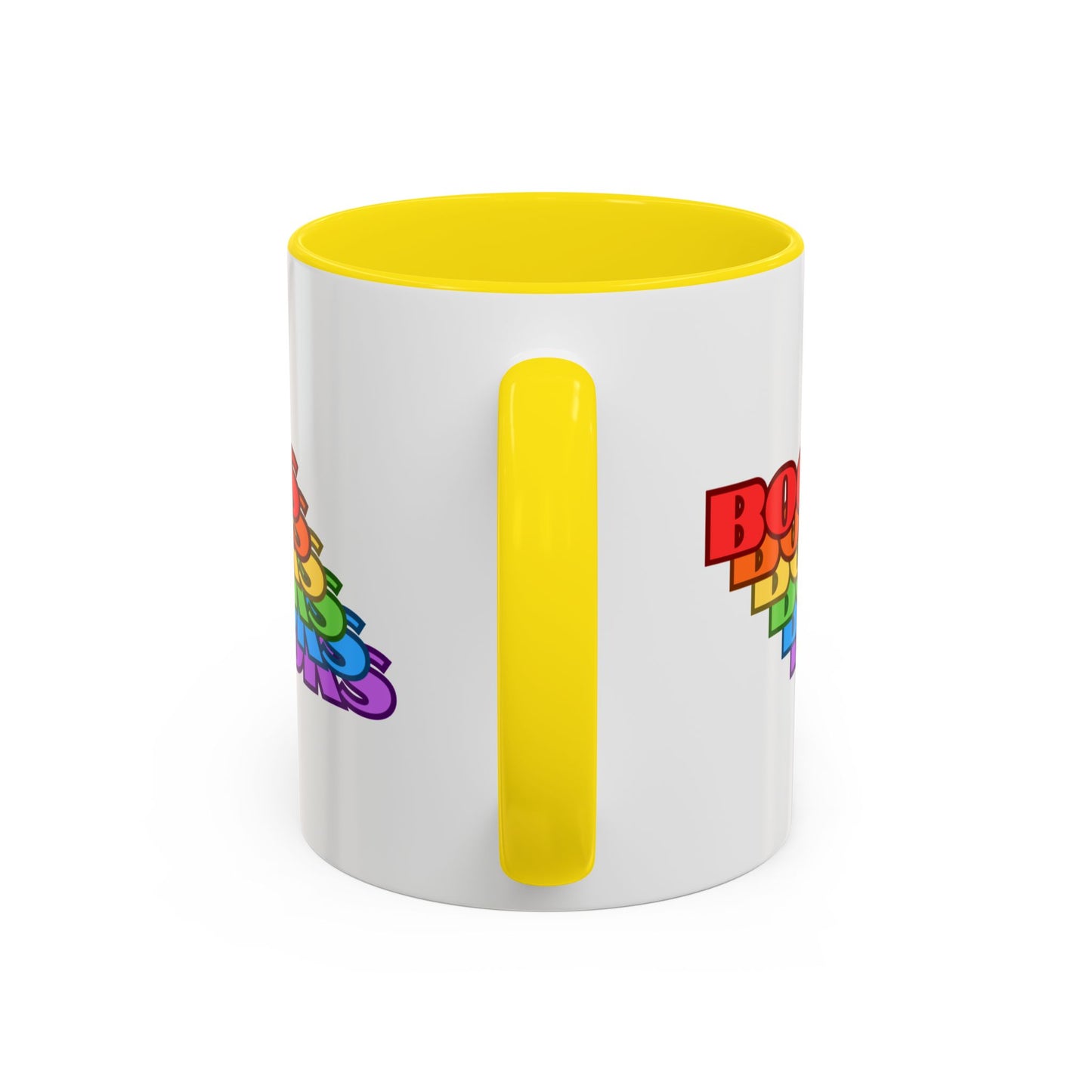 Books Rainbow Accent Mug