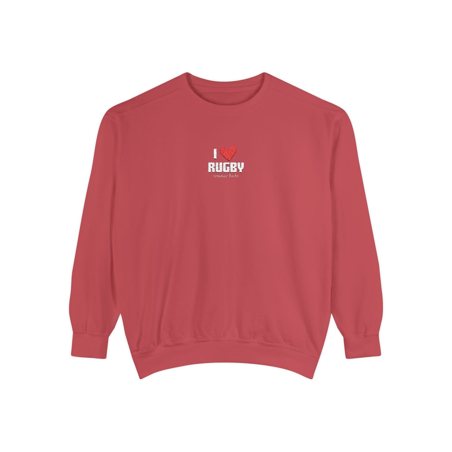 I Heart Rugby Embroidered Crewneck