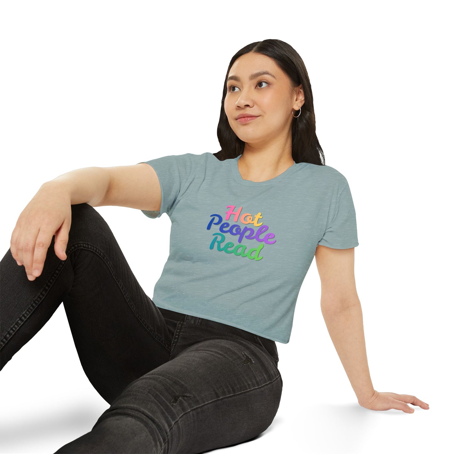 Hot People Read Crop Top