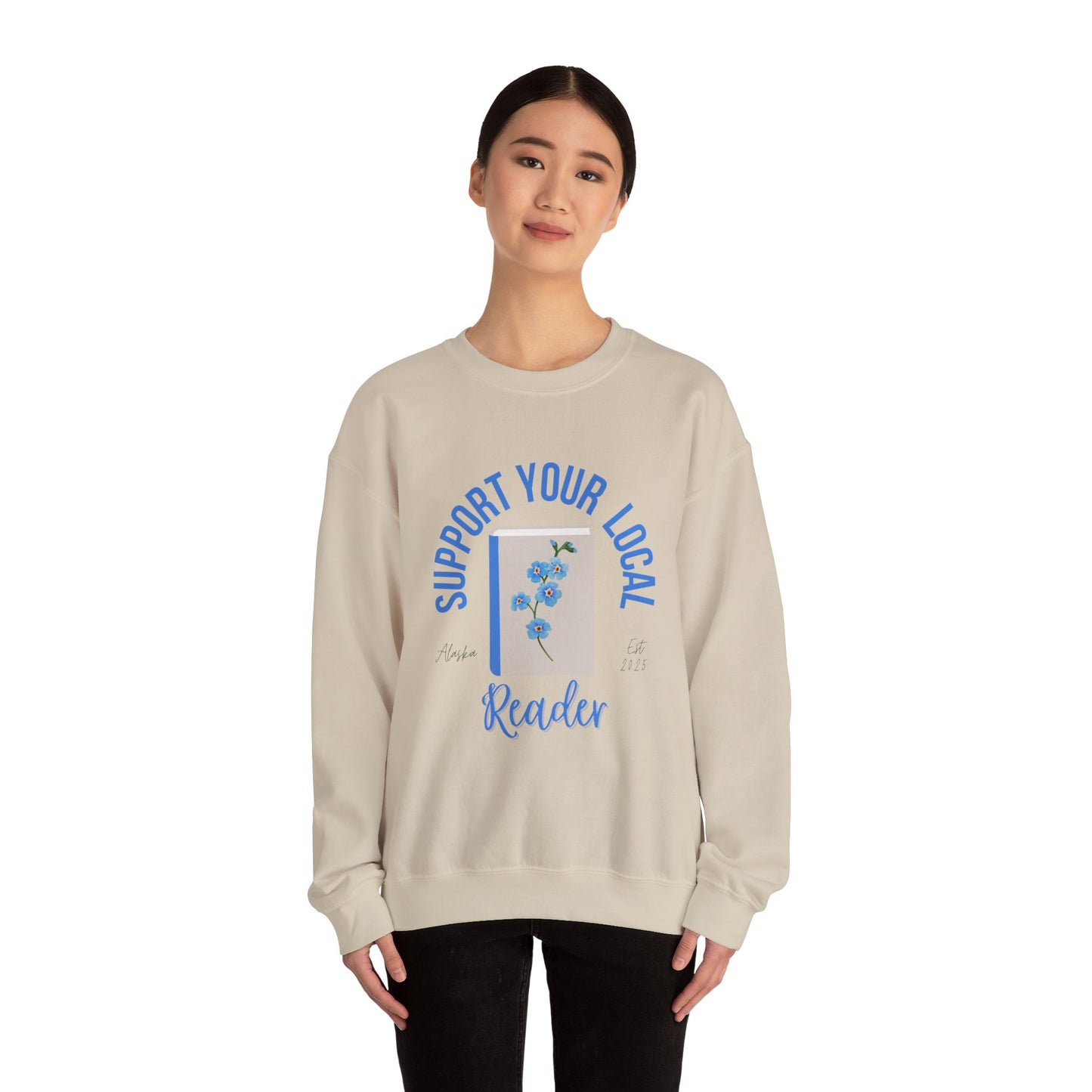 Support Your Local Reader AK Crewneck