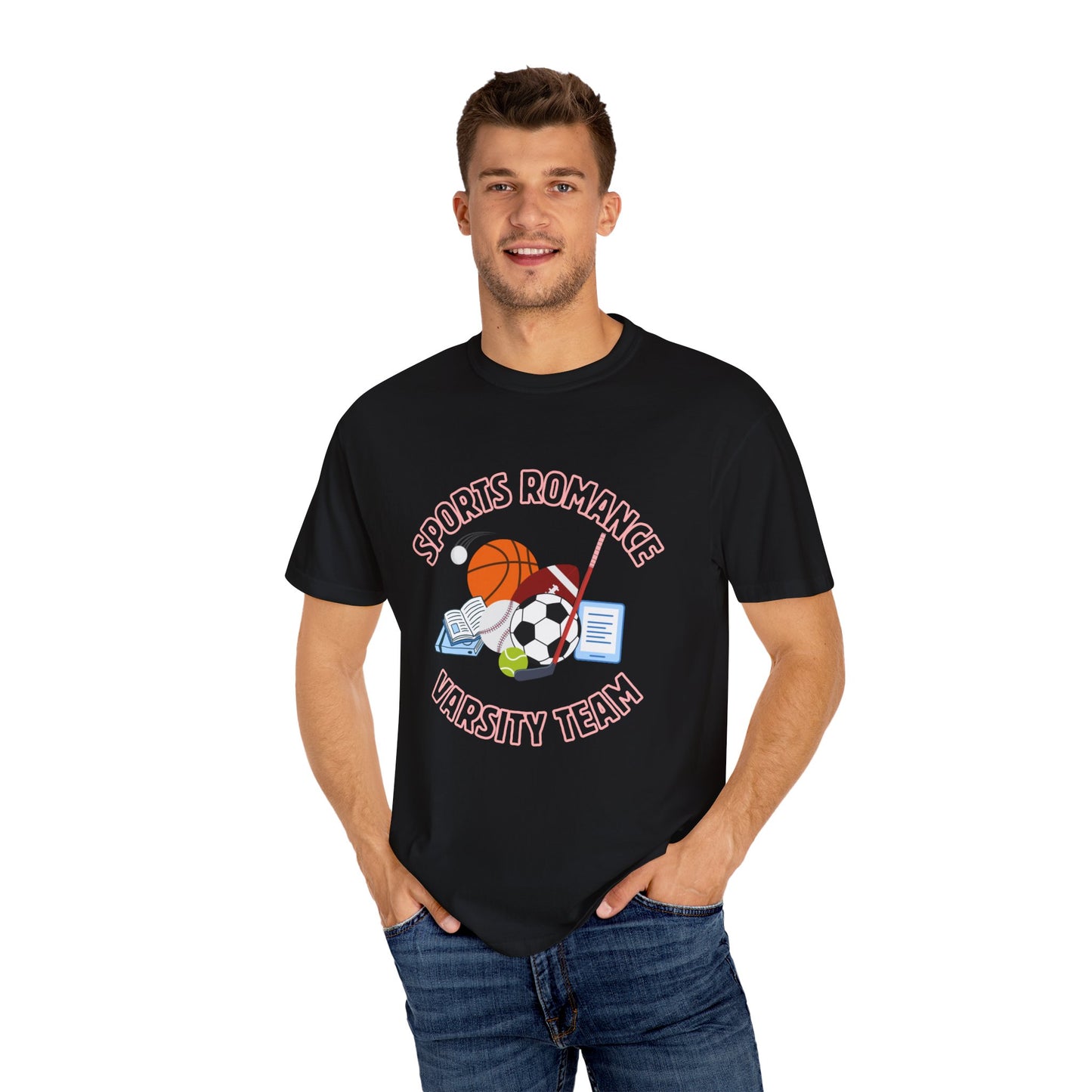 Pink Sports Romance Varsity Team Tee